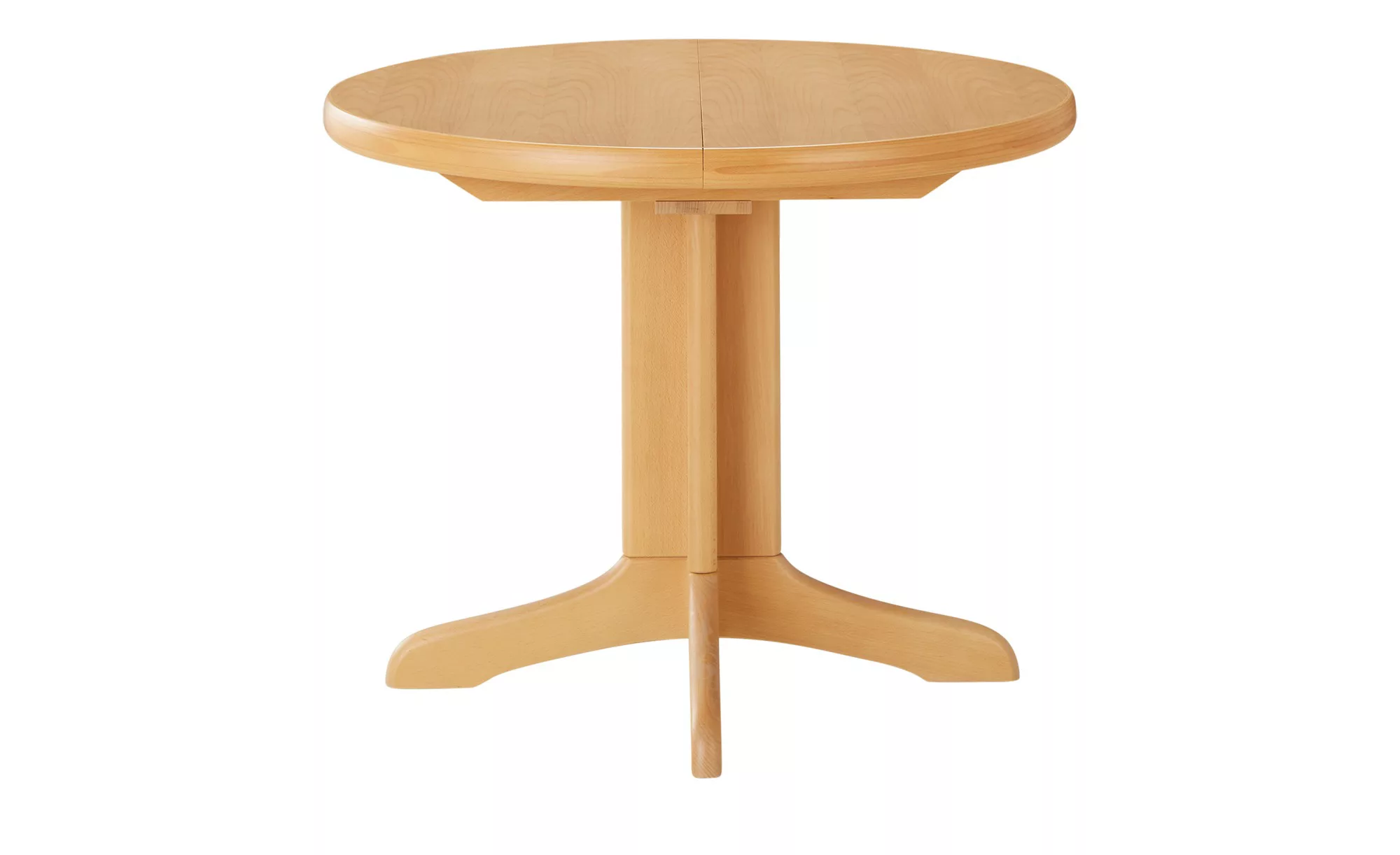 Runder Säulentisch ausziehbar - holzfarben - 74 cm - Tische > Esstische - M günstig online kaufen