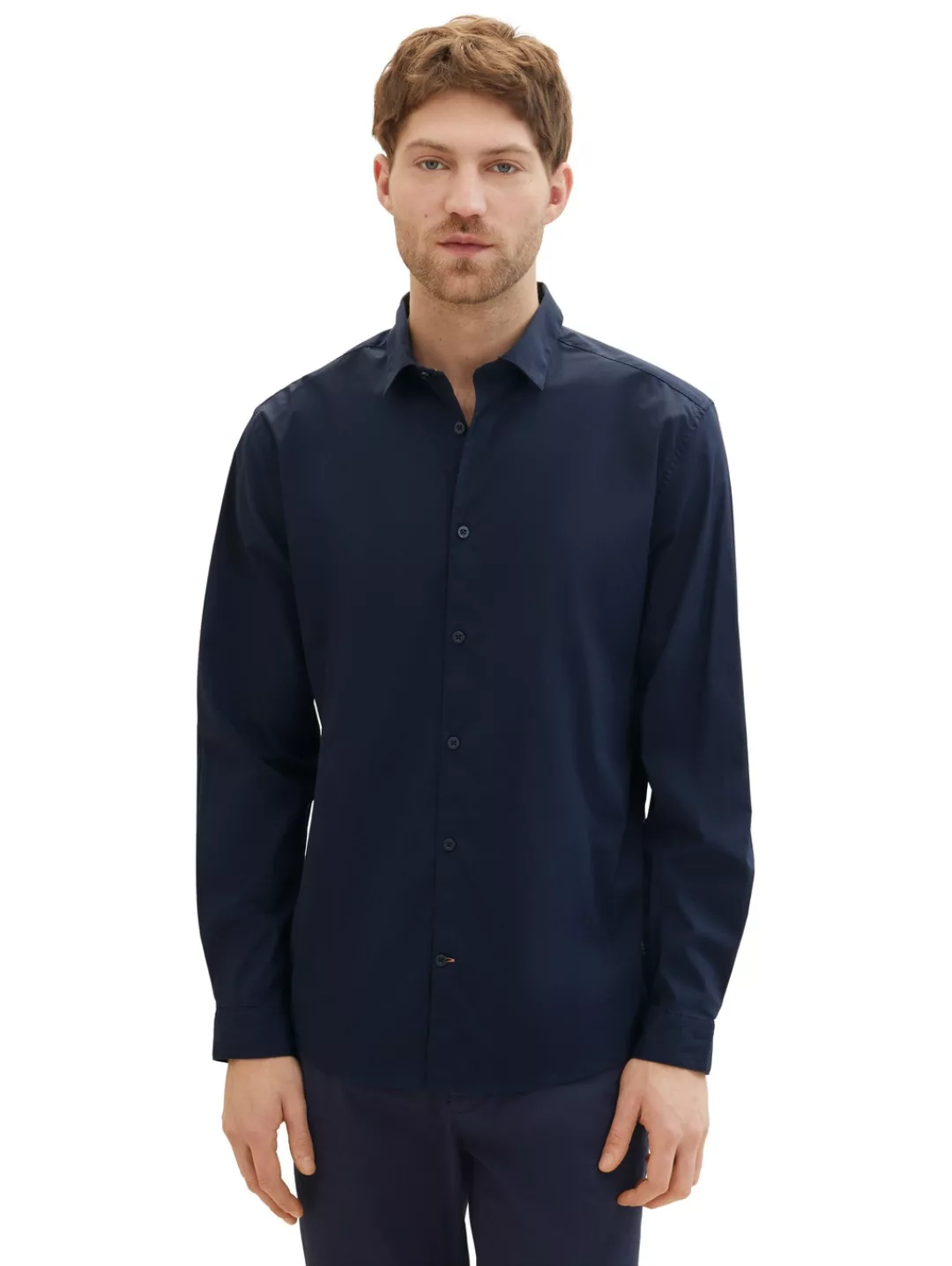TOM TAILOR Langarmhemd "Poplin", mit Manschetten günstig online kaufen