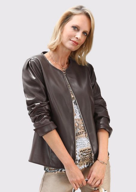 GOLDNER Lederimitatjacke Ausdrucksstarke Lederimitatjacke mit supersoftem G günstig online kaufen