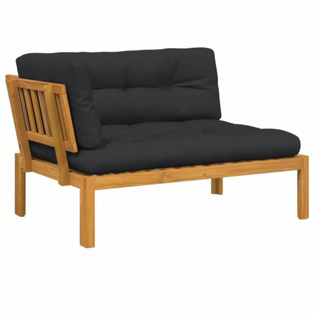 vidaXL Loungesofa Garten-Ecksofa aus Paletten mit Kissen Massivholz Akazie, günstig online kaufen