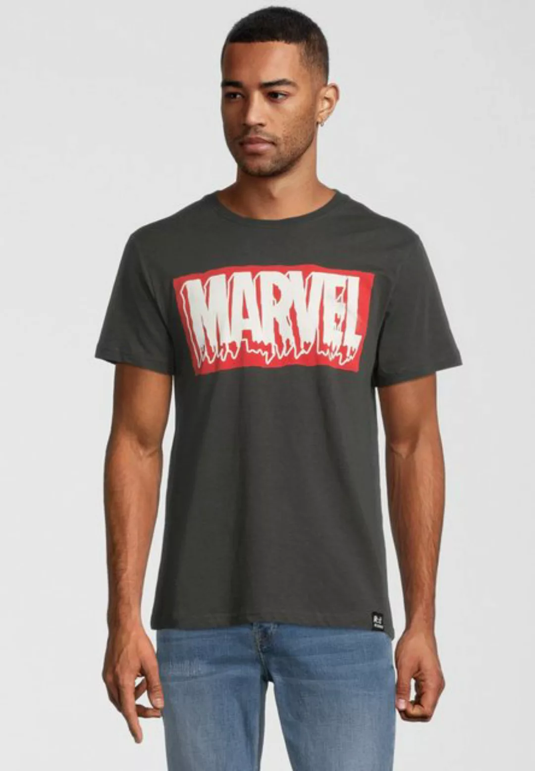 Recovered T-Shirt Marvel Slime Logo Vintage günstig online kaufen