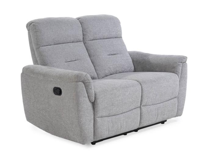2-Sitzer inkl. Wall-Free-Relaxfunktion Chenille Grau günstig online kaufen