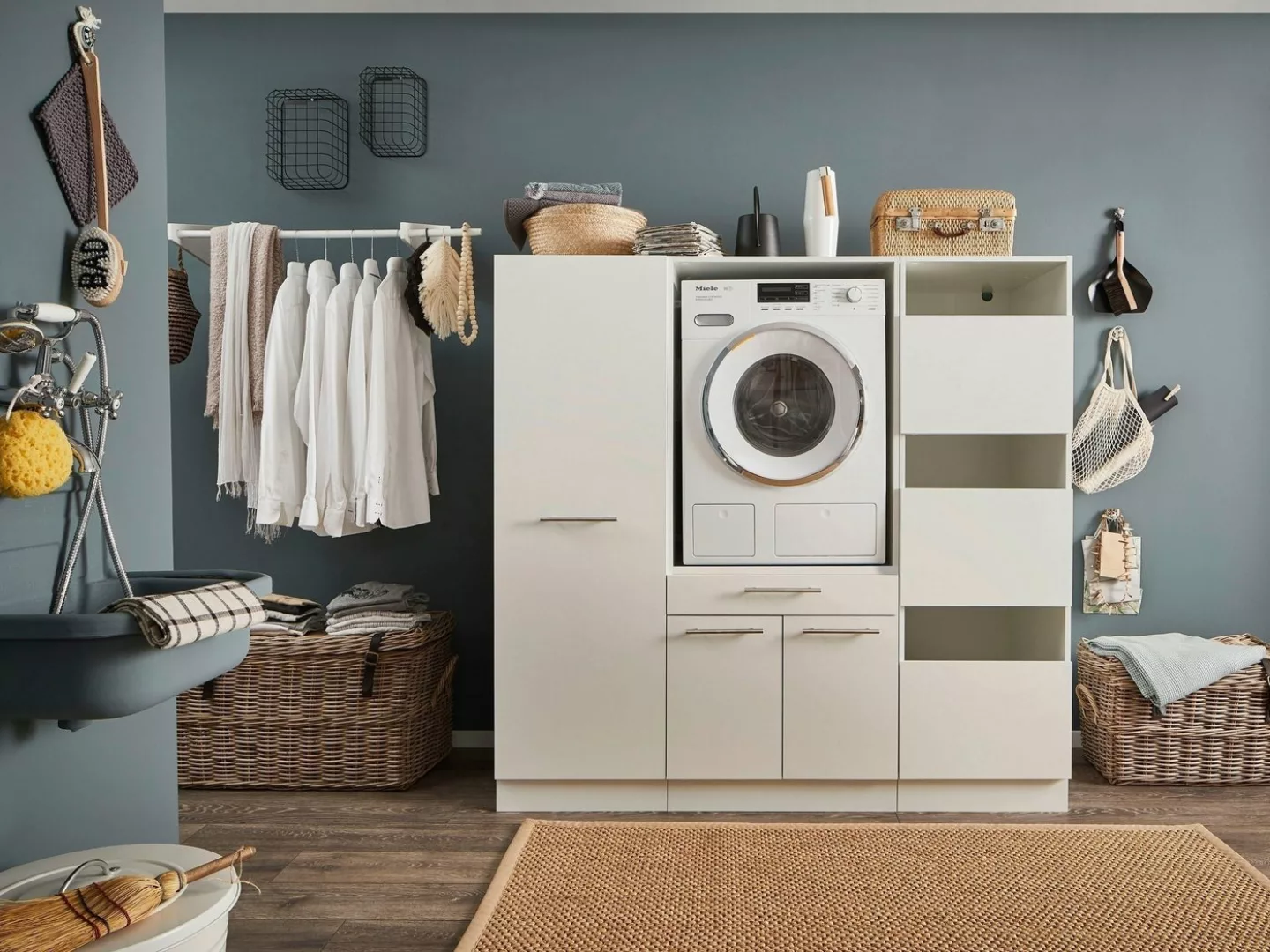 freiraum Waschmaschinenumbauschrank LAUNDREEZY in weiß - 167,5x162x67,5 (Bx günstig online kaufen