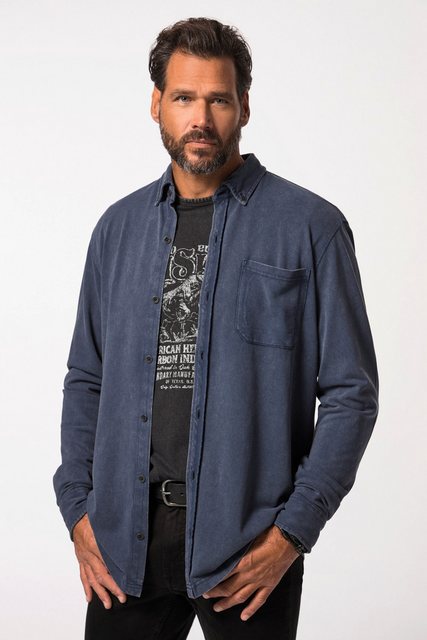 JP1880 Businesshemd Hemd Langarm Piqué Vintage-Look Buttondown-Kragen günstig online kaufen