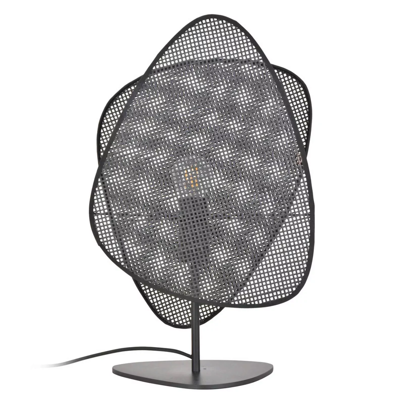 MARKET SET Tischleuchte Screen, schwarz, Rattan, 51 cm hoch günstig online kaufen