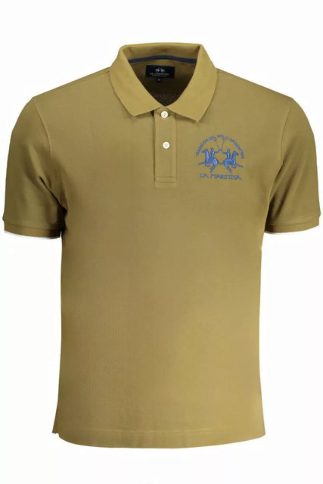 La Martina Poloshirt Polo-Kurzarmshirt Herren Grün – Stickerei günstig online kaufen