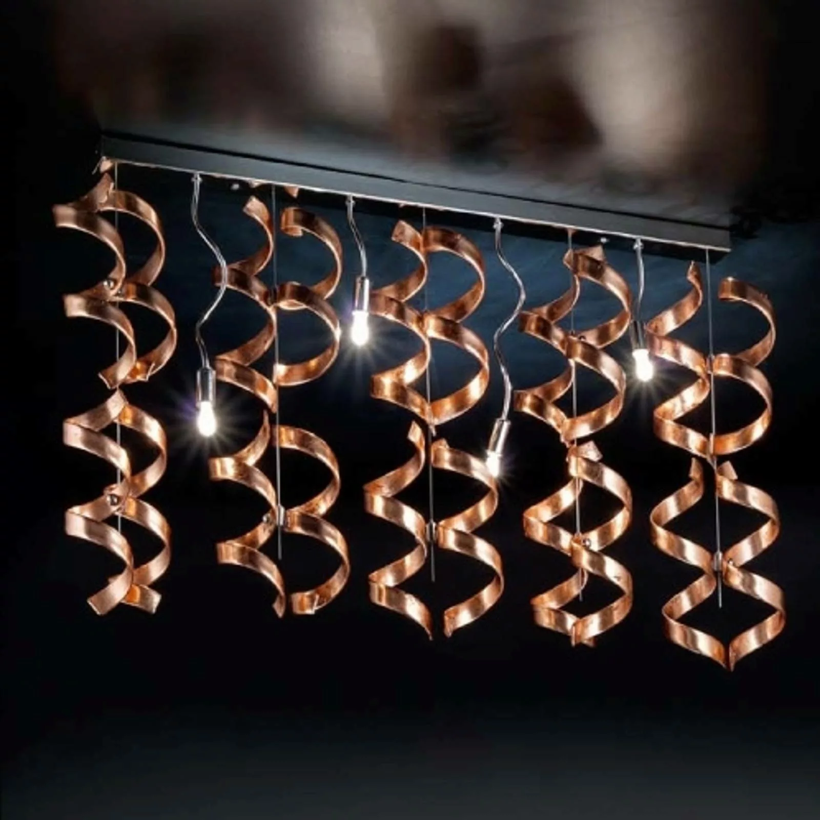 Spiralförmige Deckenleuchte Copper günstig online kaufen
