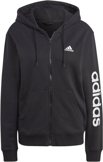 adidas Sportswear Anorak W LIN FT FZ HD BLACK/WHITE günstig online kaufen