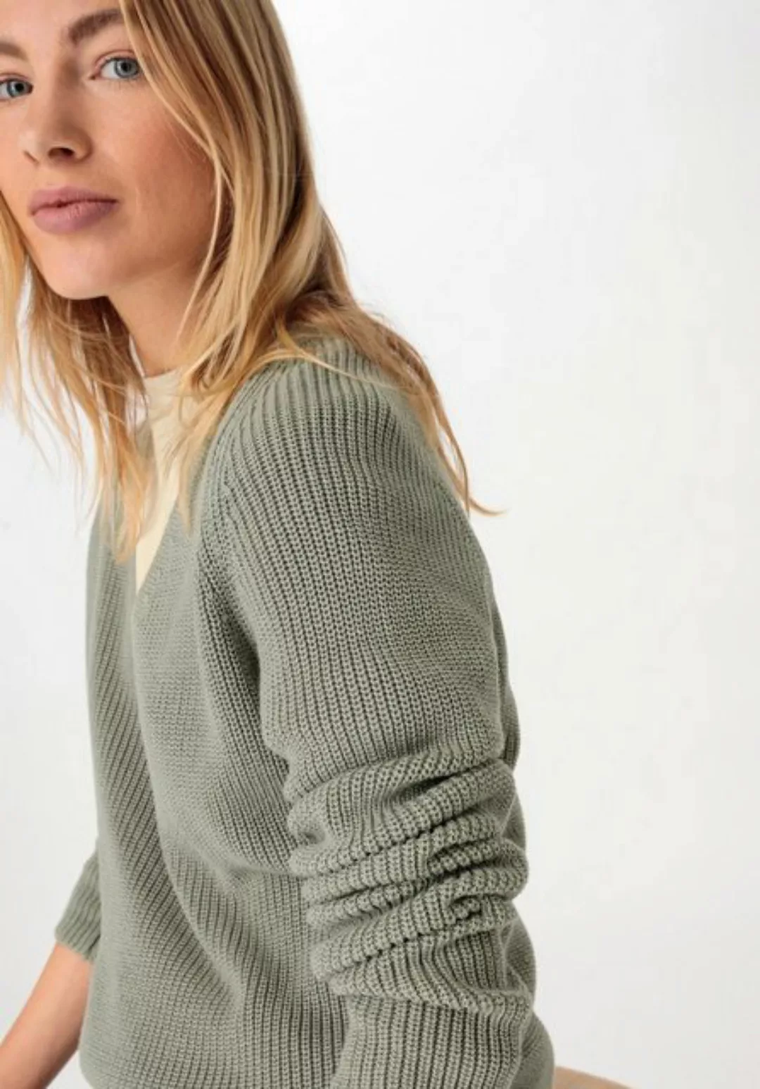 Hessnatur Strickpullover Regular aus reiner Bio-Baumwolle (1-tlg) günstig online kaufen