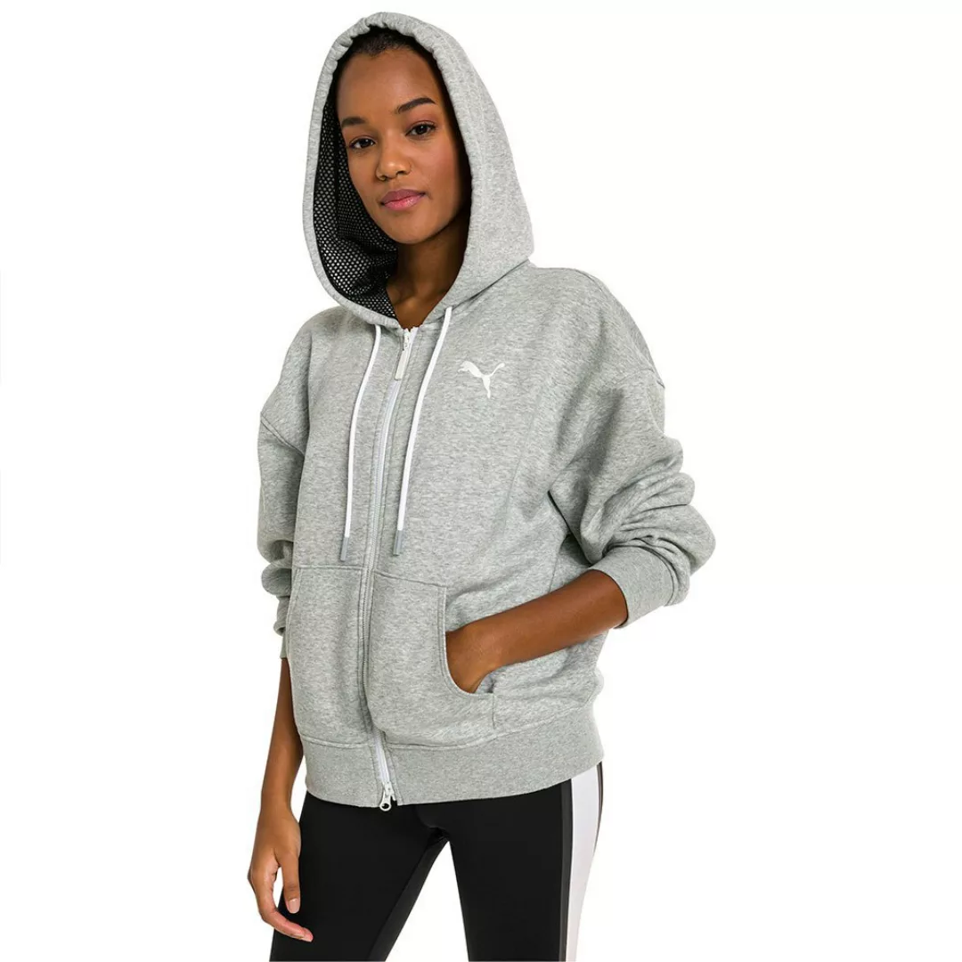 Puma Select X Selena Gomez Sweatshirt Mit Reißverschluss XS Light Grey Heat günstig online kaufen