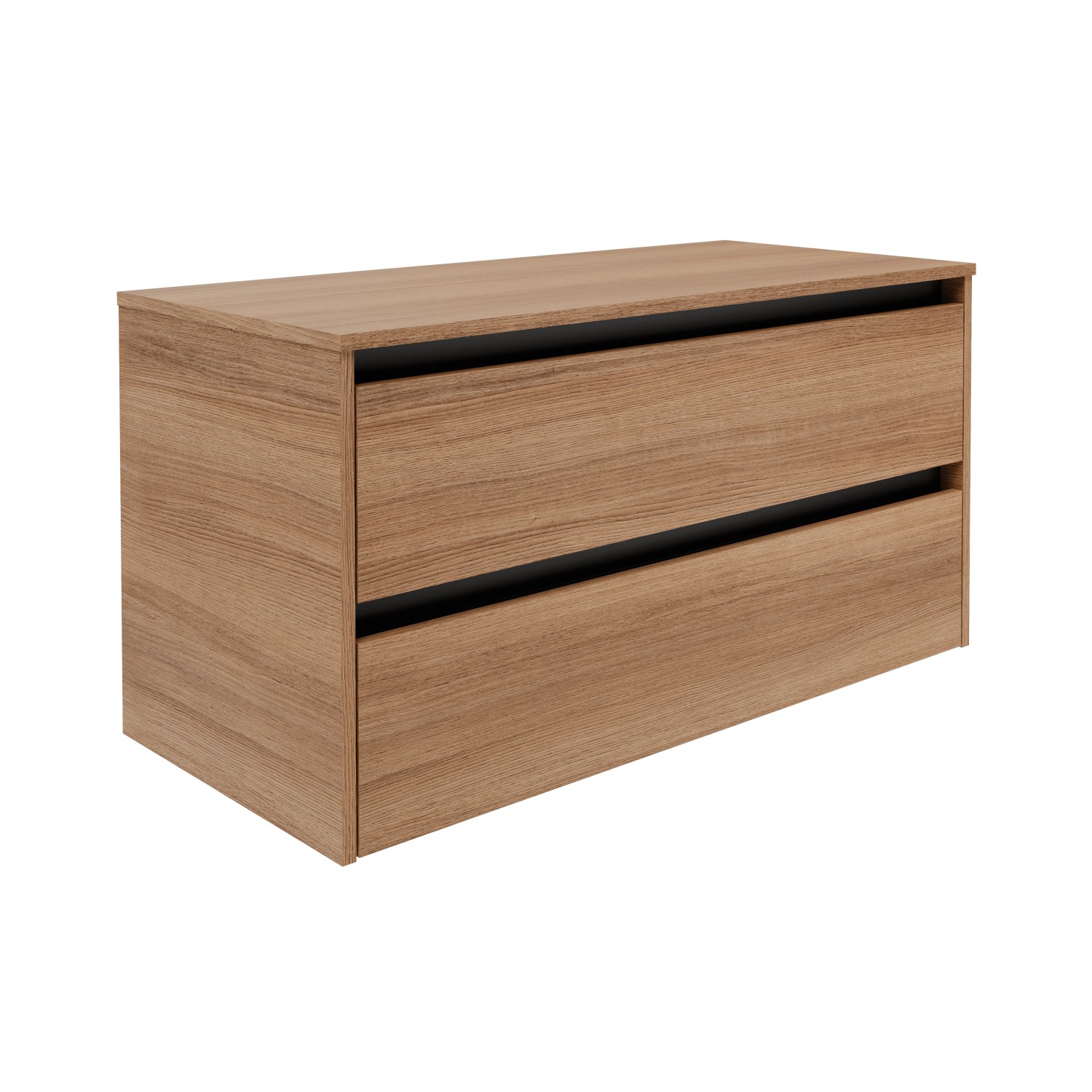 Fackelmann Waschtischunterschrank Vita 100,4cmx51,6 cmx46,5 cm Oak Griff Sc günstig online kaufen