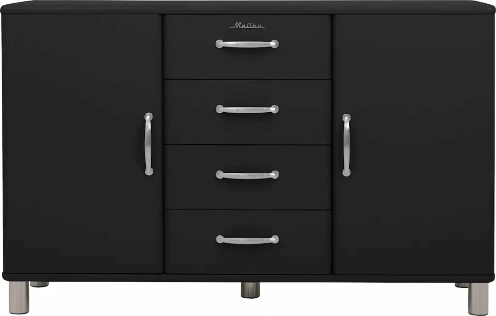 Tenzo Sideboard "Malibu", mit dem Malibu Logo auf der mittleren Schubladenf günstig online kaufen