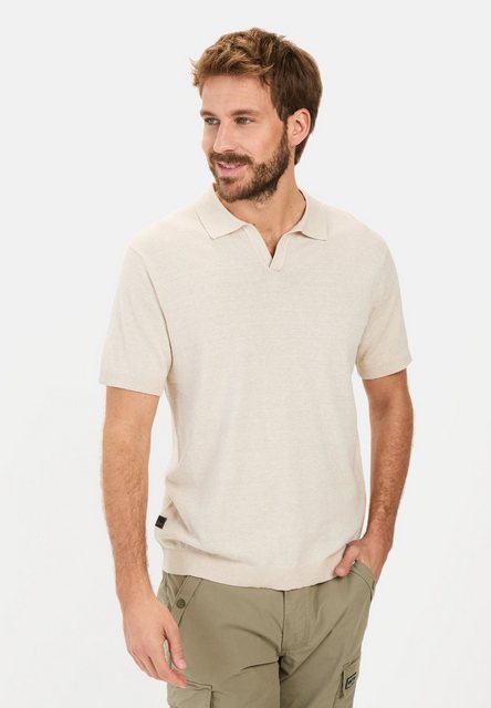 camel active Poloshirt aus Baumwoll-Leinen-Mix Shirts_Poloshirt günstig online kaufen