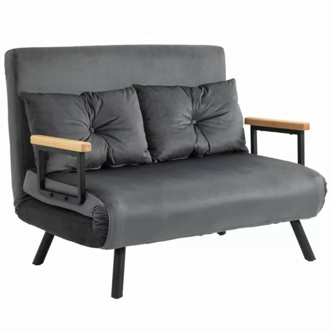 HOMCOM Schlafsofa mit Bettkasten Couch mit Schlaffunktion Schlafcouch mit S günstig online kaufen