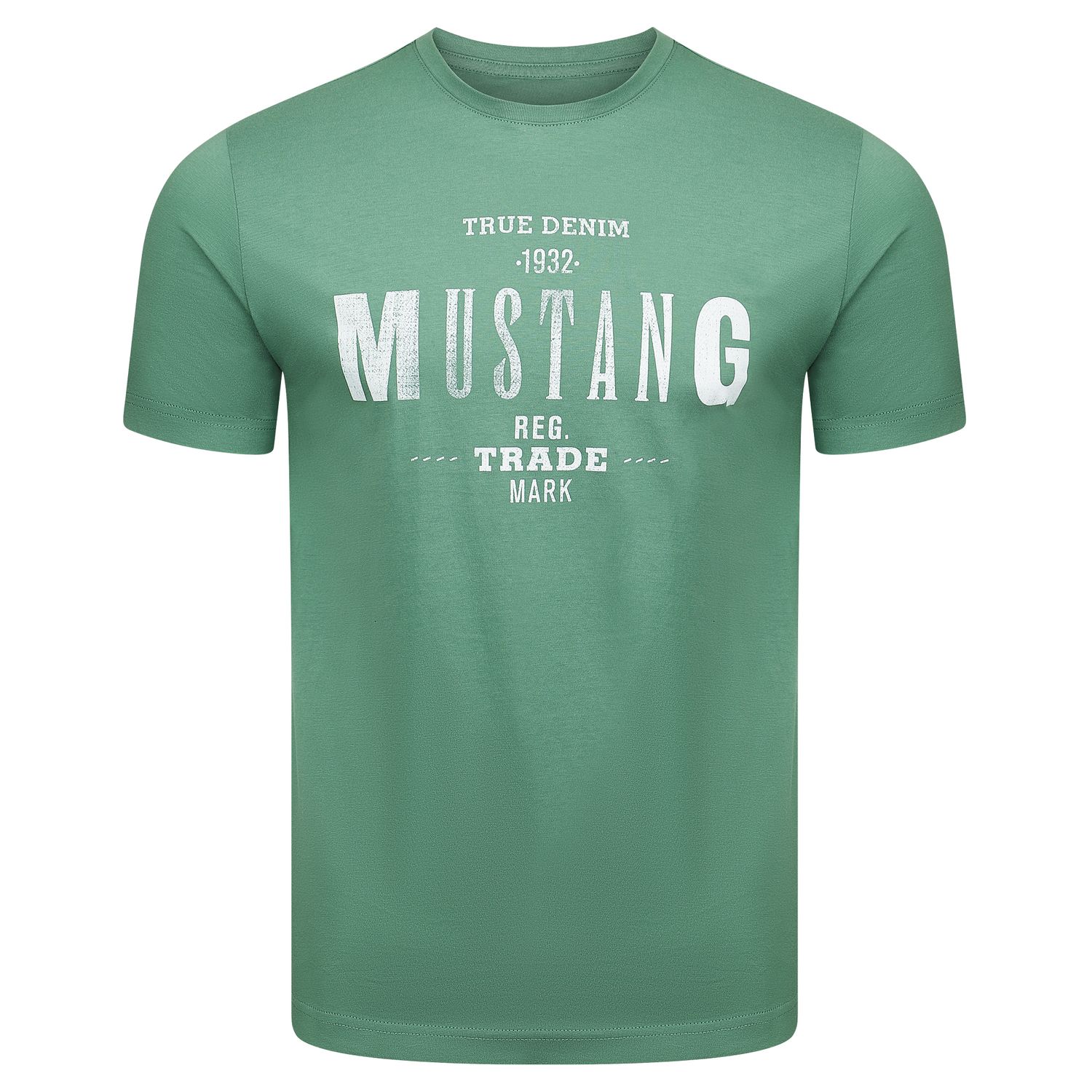 Mustang Herren T-Shirt Mustang Mehrfarbig Rundhals Regular Fit S bis 6XL 4e günstig online kaufen