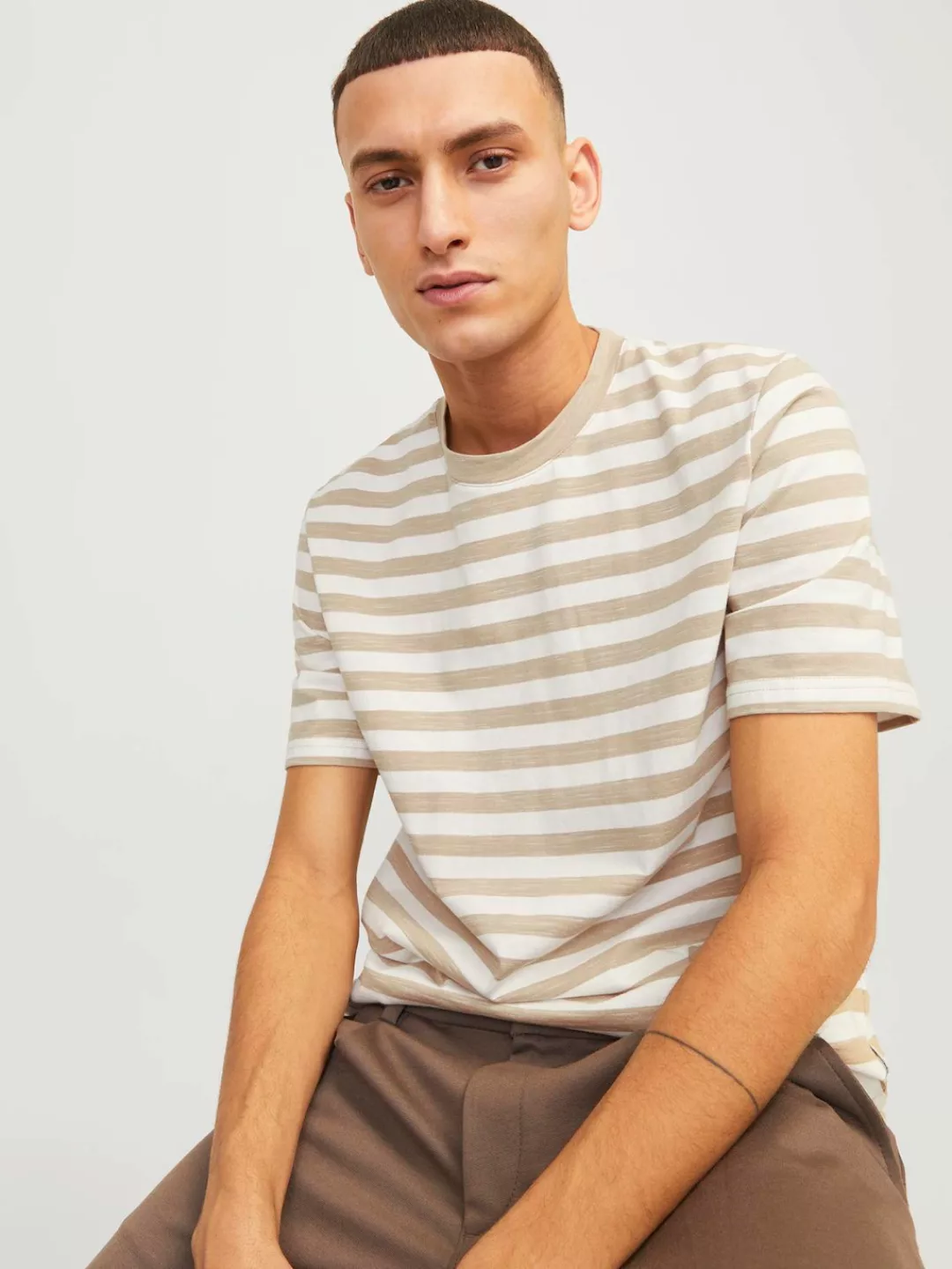 Jack & Jones T-Shirt JORTAMPA STRIPE TEE SS CREW NECK günstig online kaufen