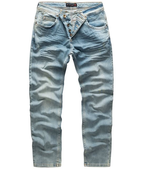 Rock Creek Regular-fit-Jeans Herren Jeans Regular Fit Hellblau RC-2109 günstig online kaufen