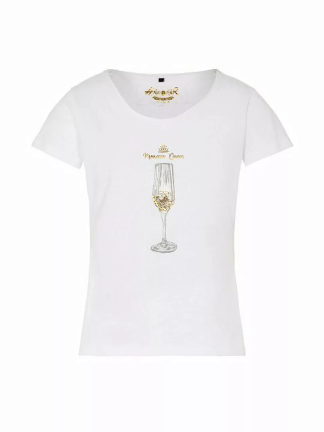 Hangowear Trachtenshirt T-Shirt PROSECCO QUEEN weiß günstig online kaufen