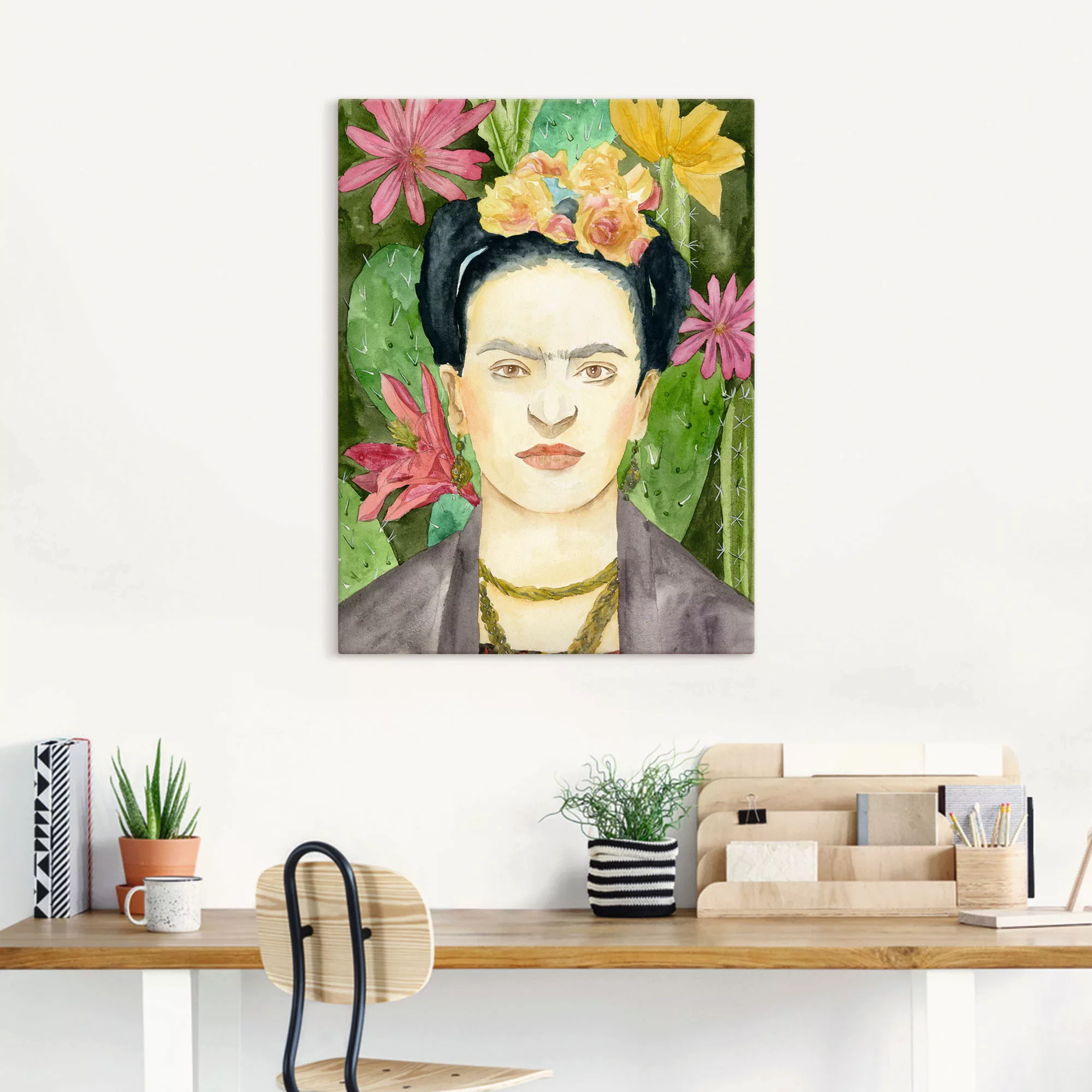 Artland Wandbild »Frida Kahlo I«, Bilder von Frauen, (1 St.), als Leinwandb günstig online kaufen