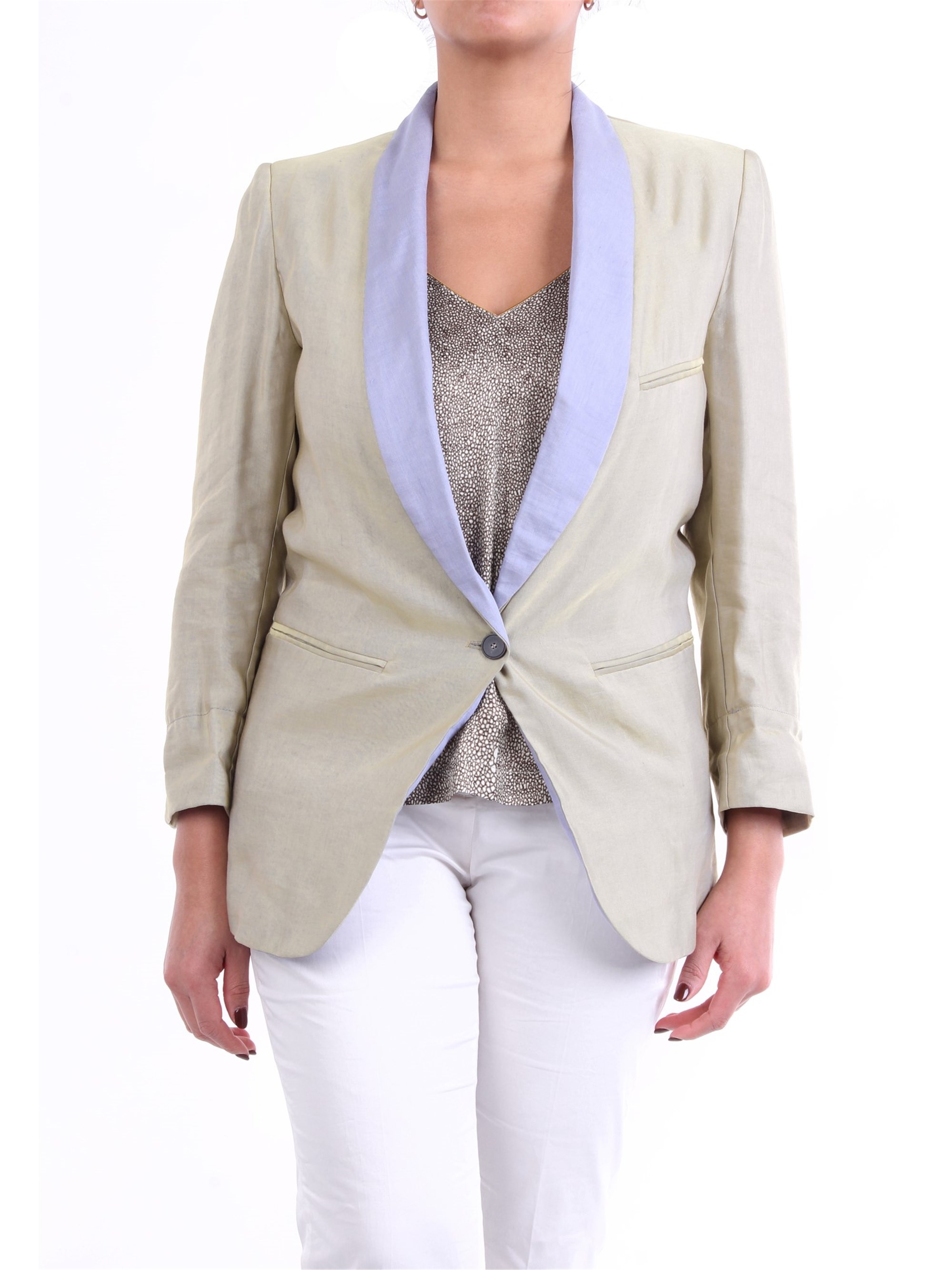 FORTE_FORTE Blazer Damen Hellgrün günstig online kaufen