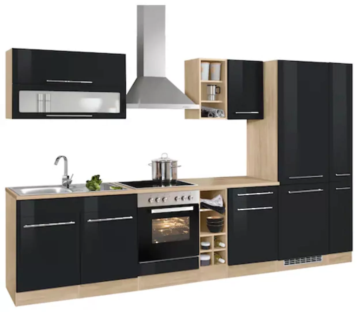 KOCHSTATION Küchenzeile »KS-Eton«, ohne E-Geräte, Breite 330 cm günstig online kaufen