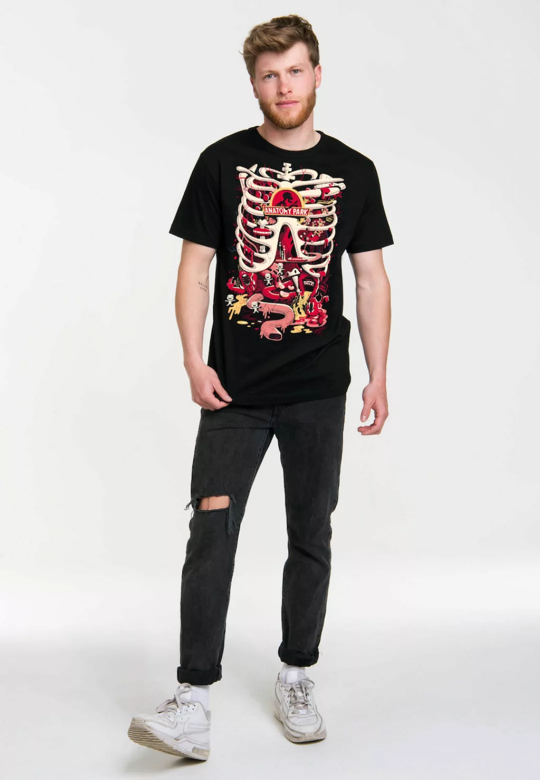 LOGOSHIRT T-Shirt Rick & Morty - Anatomy Park mit coolem Print günstig online kaufen