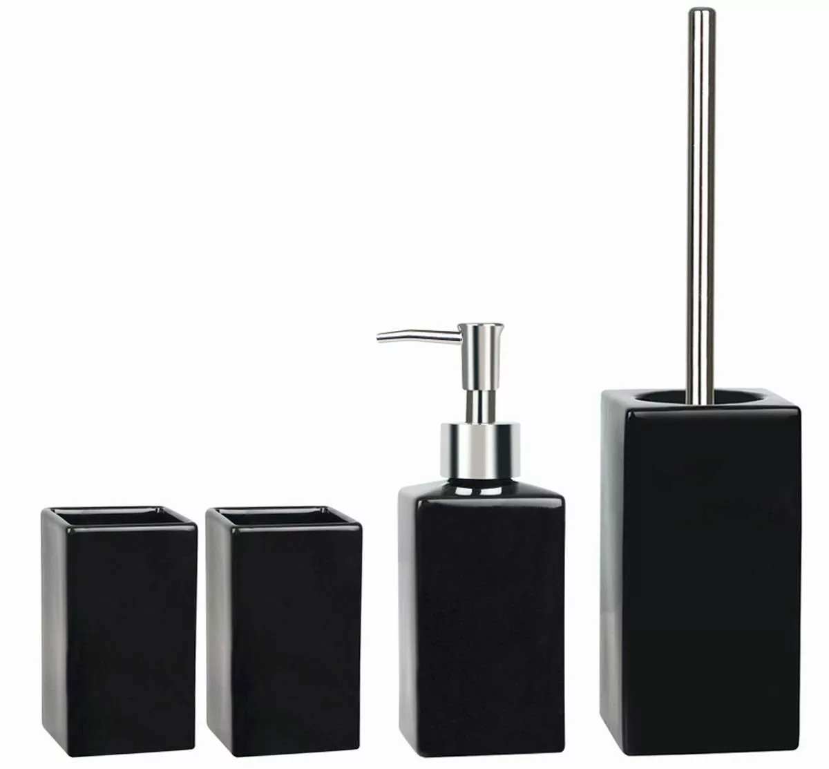spirella Badaccessoires-Sets QUADRO, Zubehör-Set aus hochwertiger günstig online kaufen