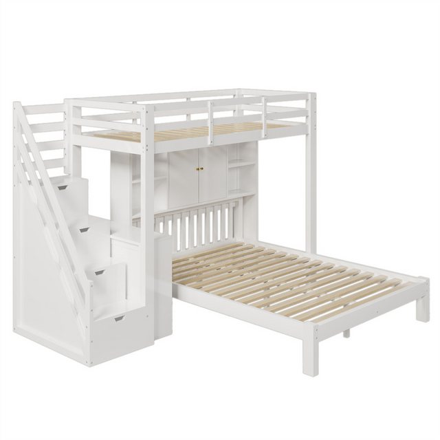 Sweiko Etagenbett Multifunktionales Kinderbett, Kinderetagenbett,Holzbett,J günstig online kaufen