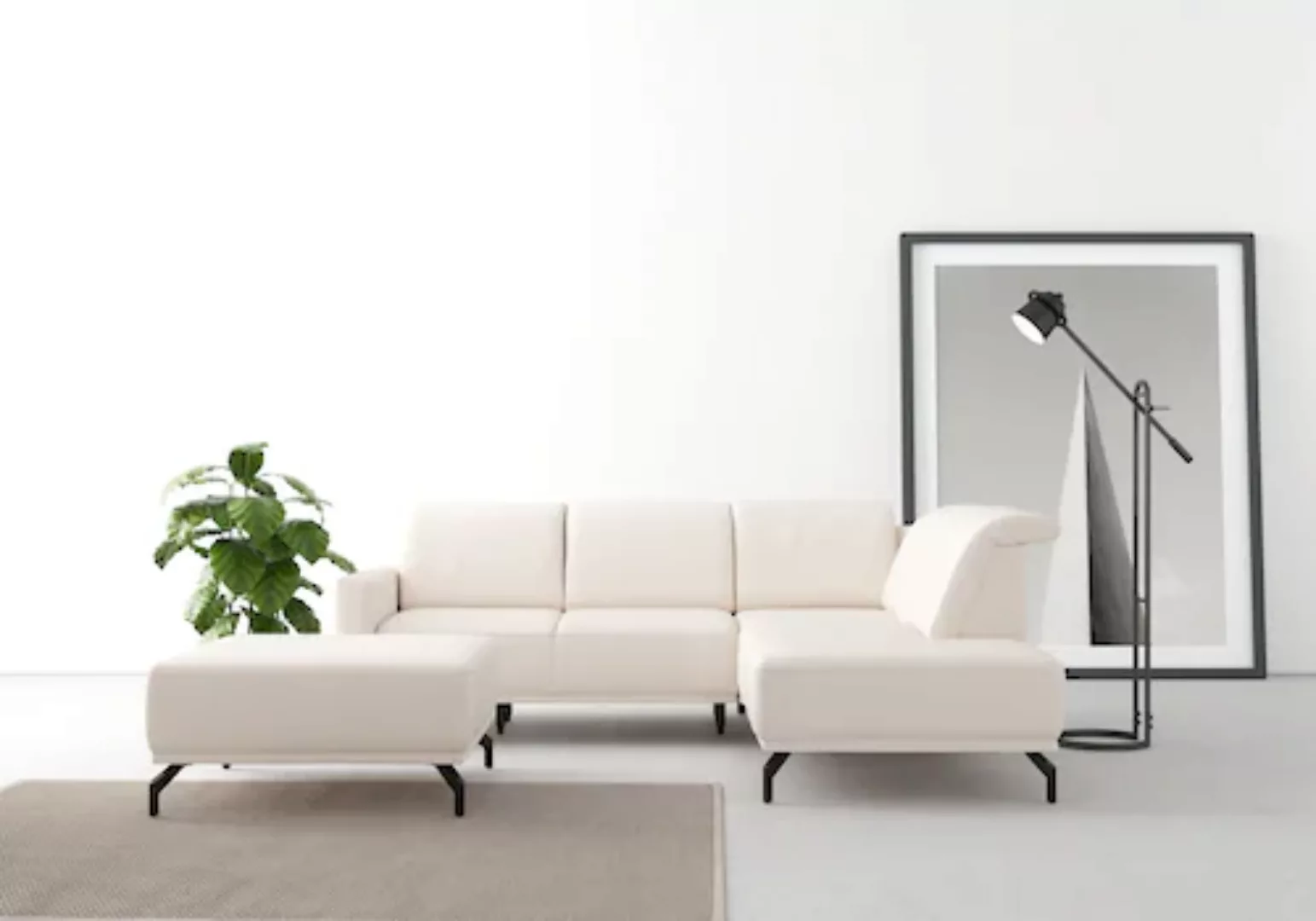 sit&more Ecksofa »Bailando L-Form«, wahlweise mit Kopfteilverstellung und V günstig online kaufen