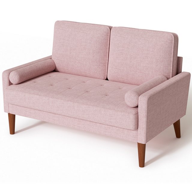 OUNUO 2-Sitzer Sofa 2 Sitzer, Modernes 2er Sofa mit 2 Wurfkissen günstig online kaufen