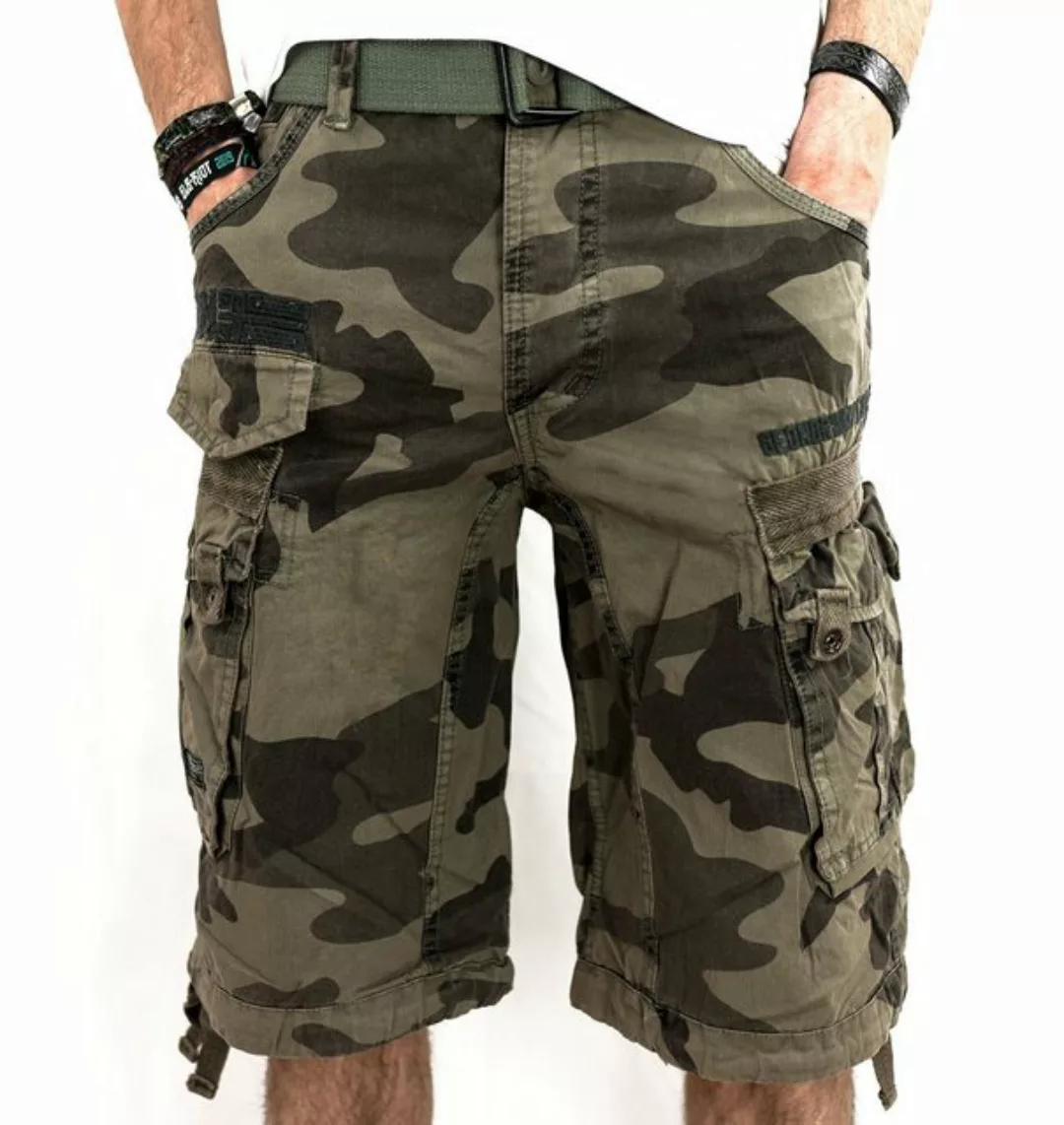 Geographical Norway Cargoshorts Herren kurze Hose Brpanoramique Camo (1-tlg günstig online kaufen