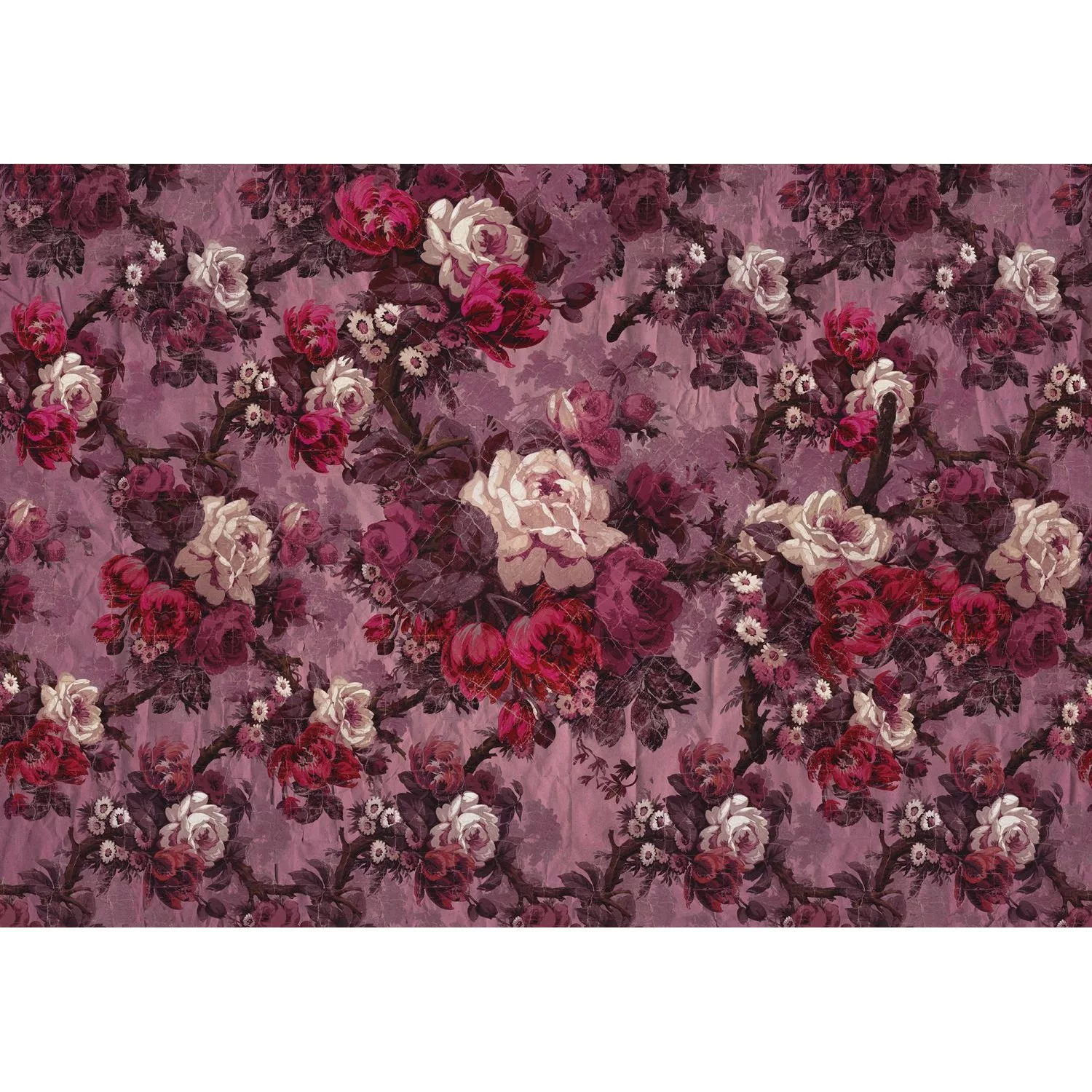 Sanders & Sanders Fototapete Blumen Rosa und Violett 400 x 280 cm 611869 günstig online kaufen