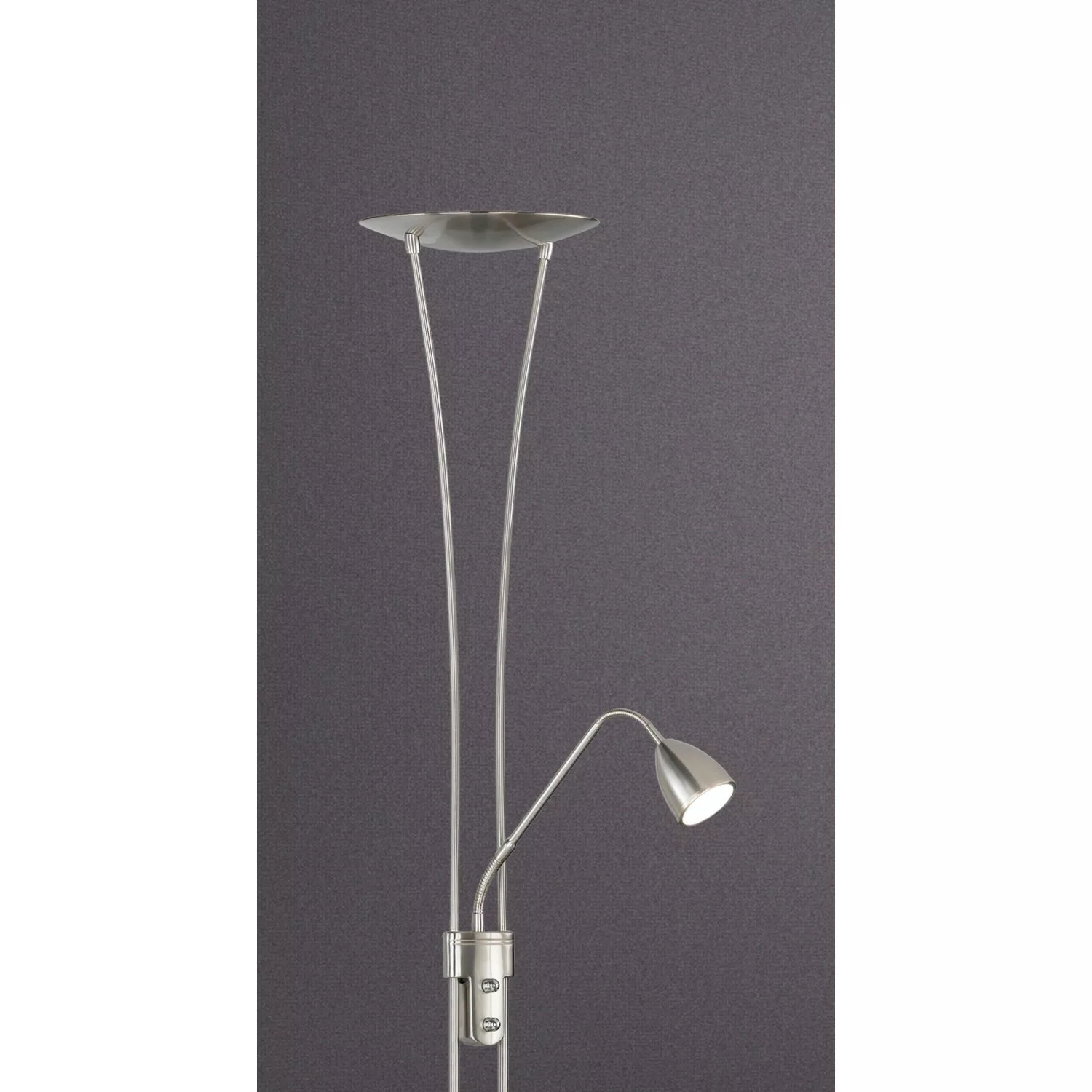 TRIO Leuchten LED Deckenfluter, Dimmfunktion, Lesearm, günstig online kaufen