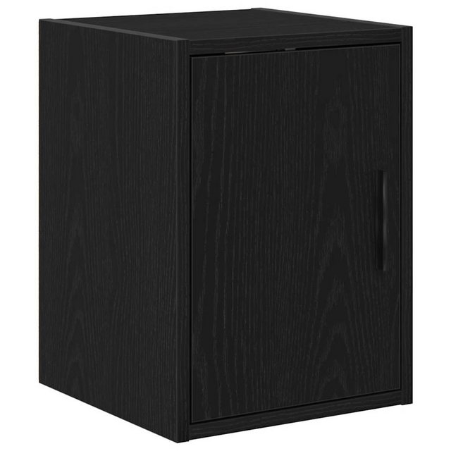 vidaXL Schrankmodule Garagen-Wandschrank Schwarz Holzwerkstoff günstig online kaufen