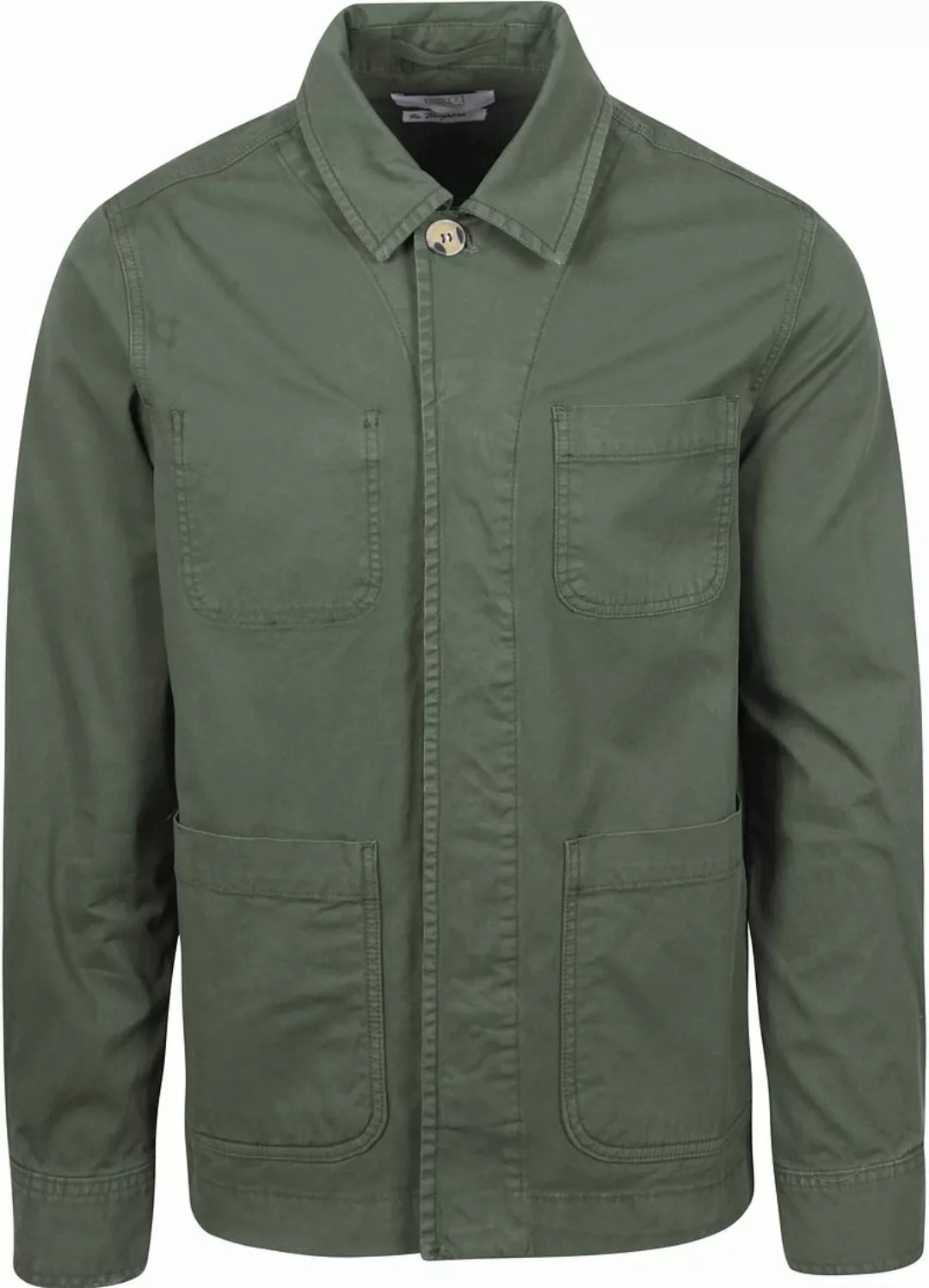 King Essentials The Benjamin Overshirt Olivgrün - Größe XL günstig online kaufen