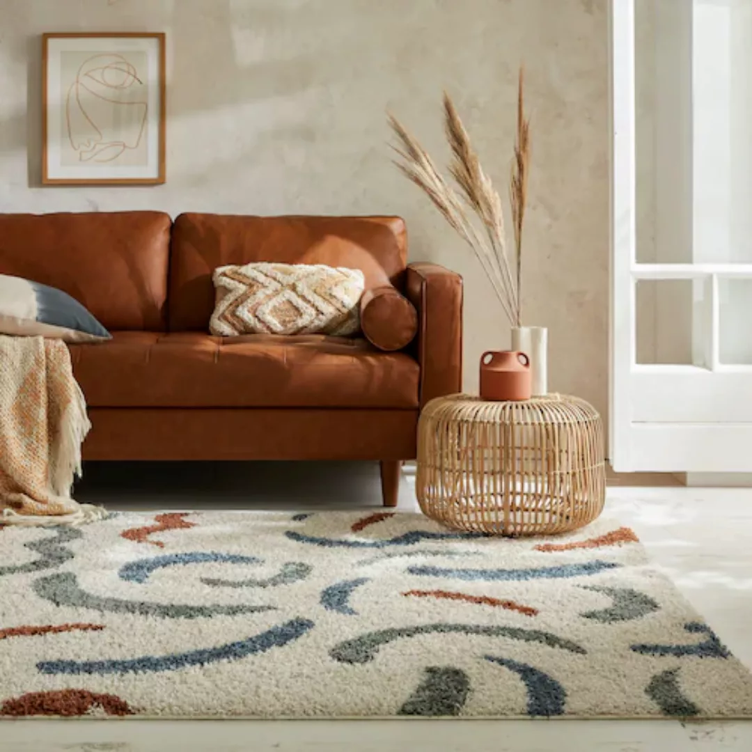 FLAIR RUGS Hochflor-Teppich »SQUIGGLE«, rechteckig günstig online kaufen