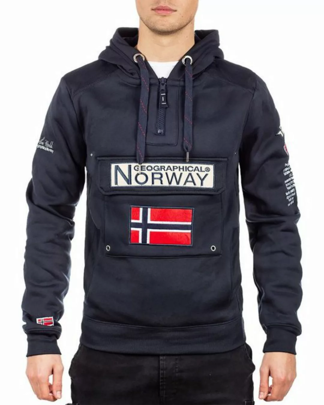 Geographical Norway Kapuzenpullover Herren Hoodie bagymclass Navy 5XL mit N günstig online kaufen