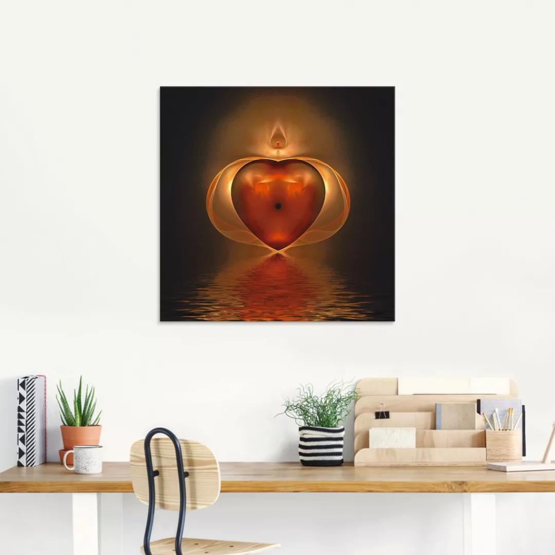 Artland Glasbild "Herz", Herzen, (1 St.) günstig online kaufen