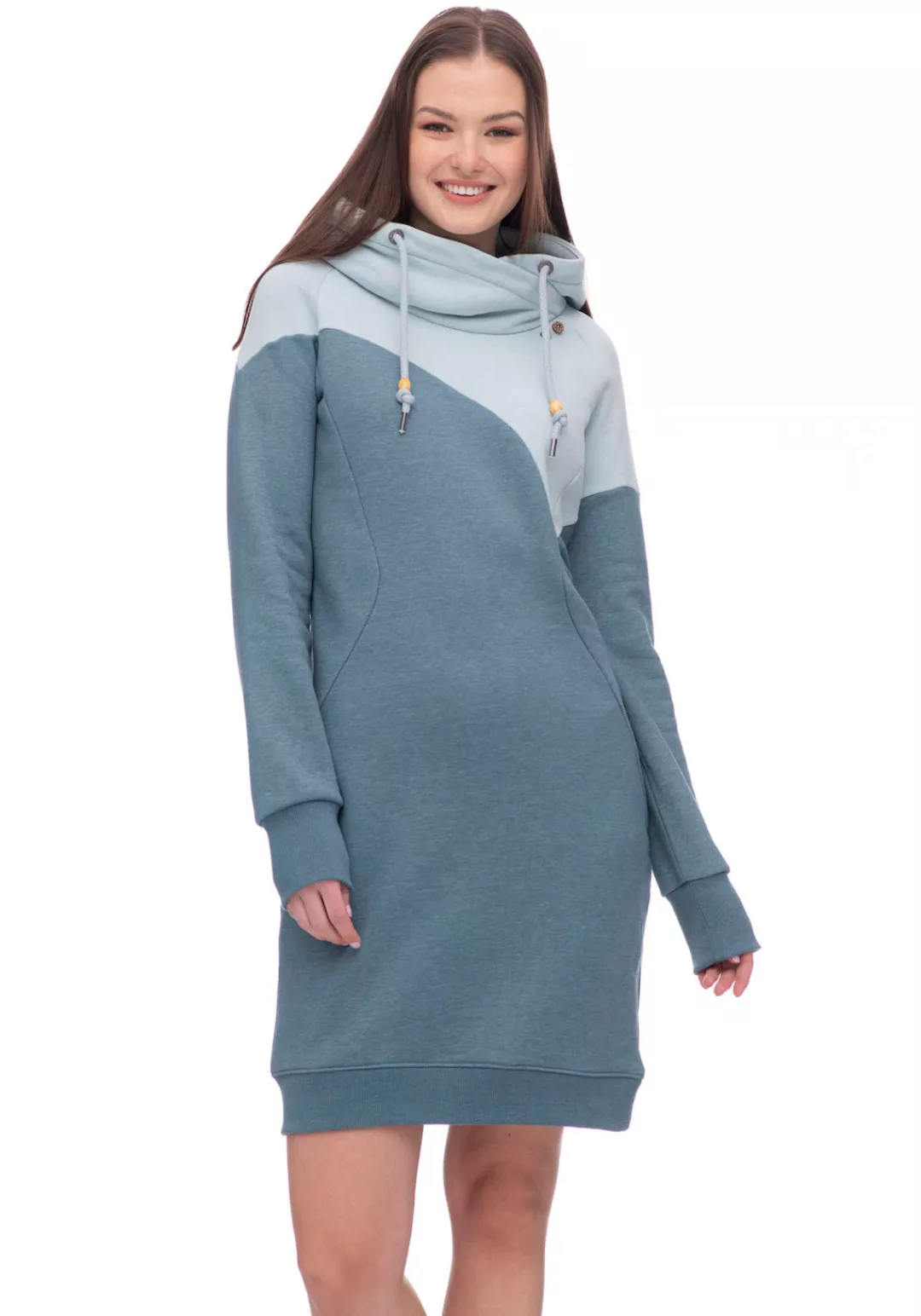 Ragwear Sweatkleid MARISHKA Colorblock Design günstig online kaufen