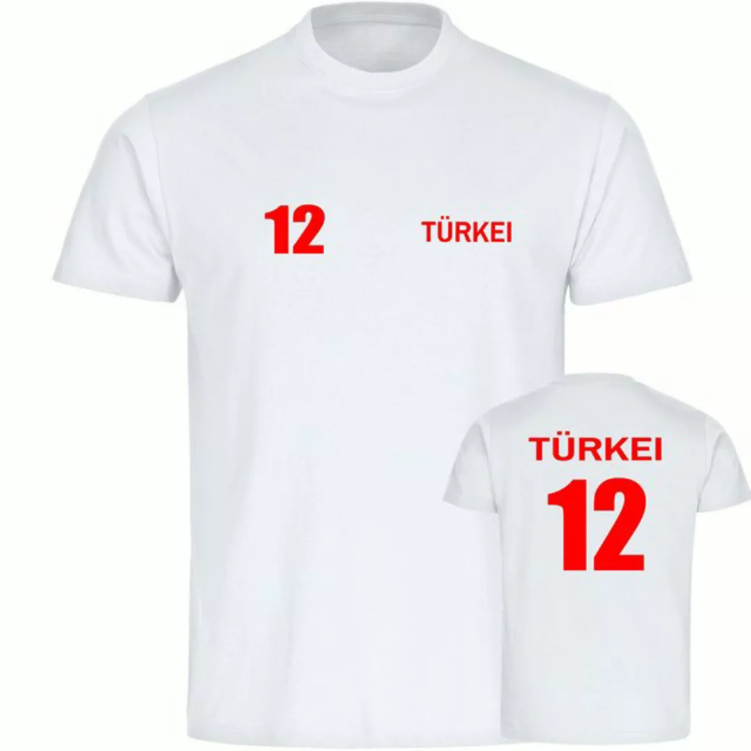 multifanshop T-Shirt Herren Türkei - Trikot 12 - Männer günstig online kaufen