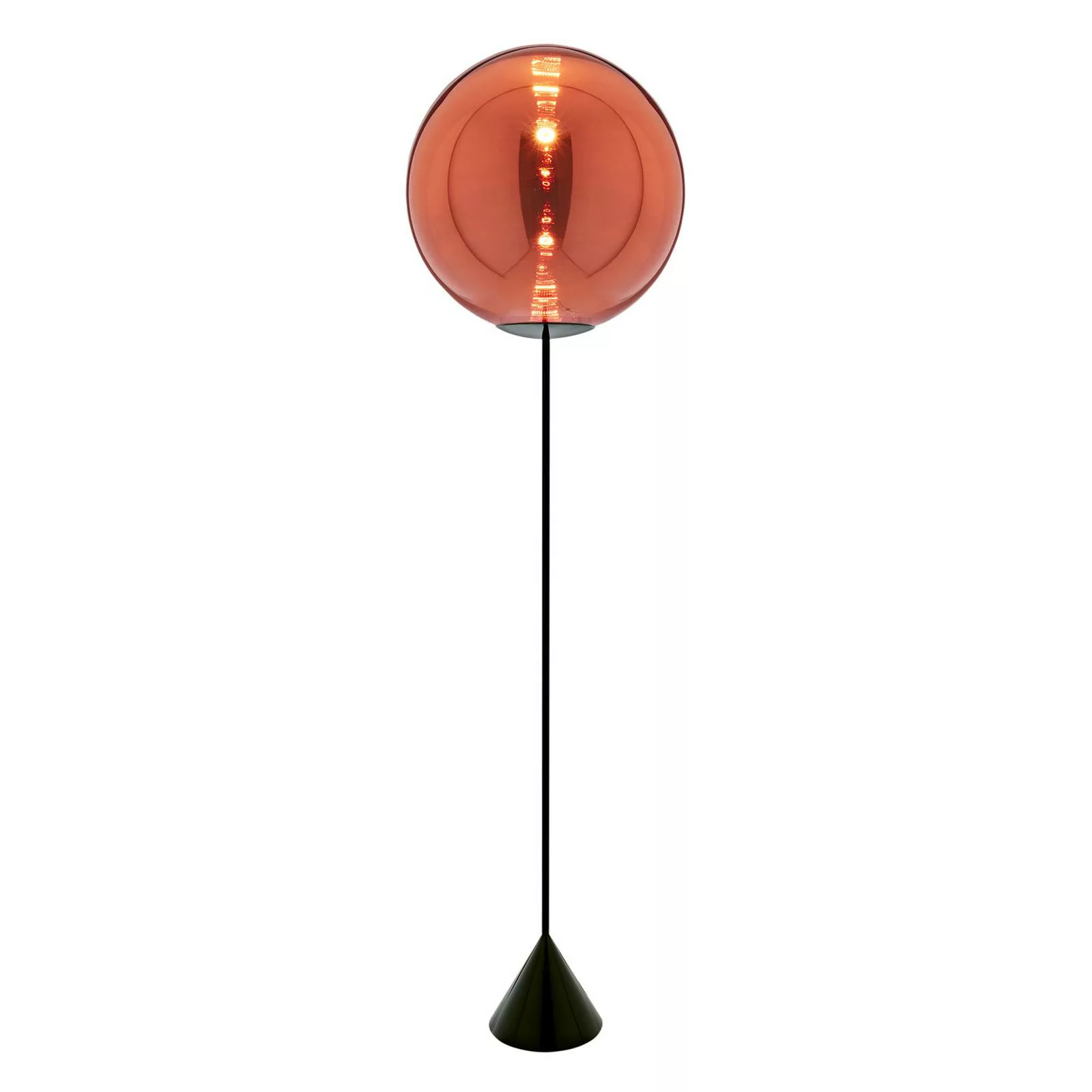 Tom Dixon Globe Cone LED-Stehleuchte, kupfer günstig online kaufen