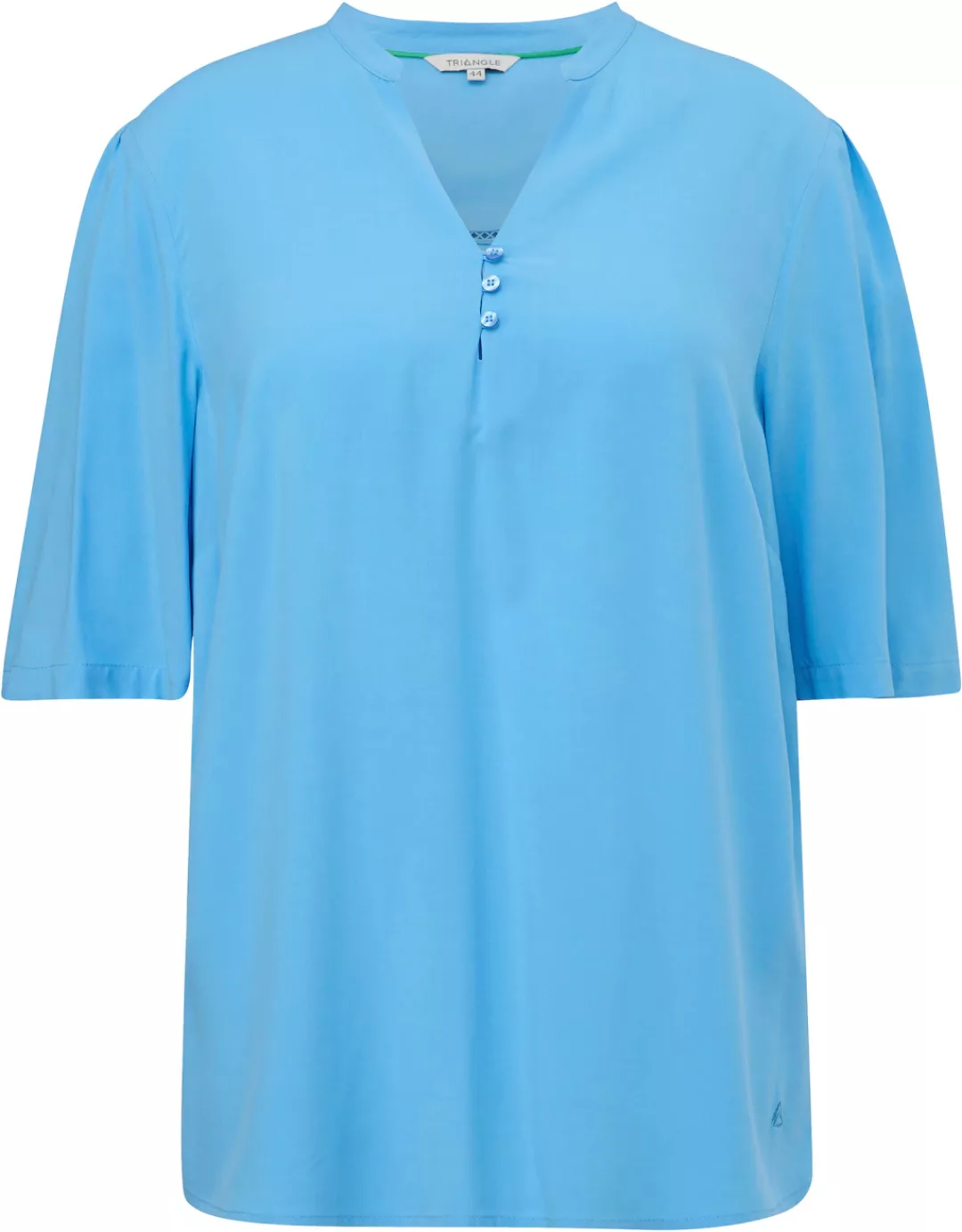 TRIANGLE Shirtbluse mit Lochstickerei im Rücken günstig online kaufen