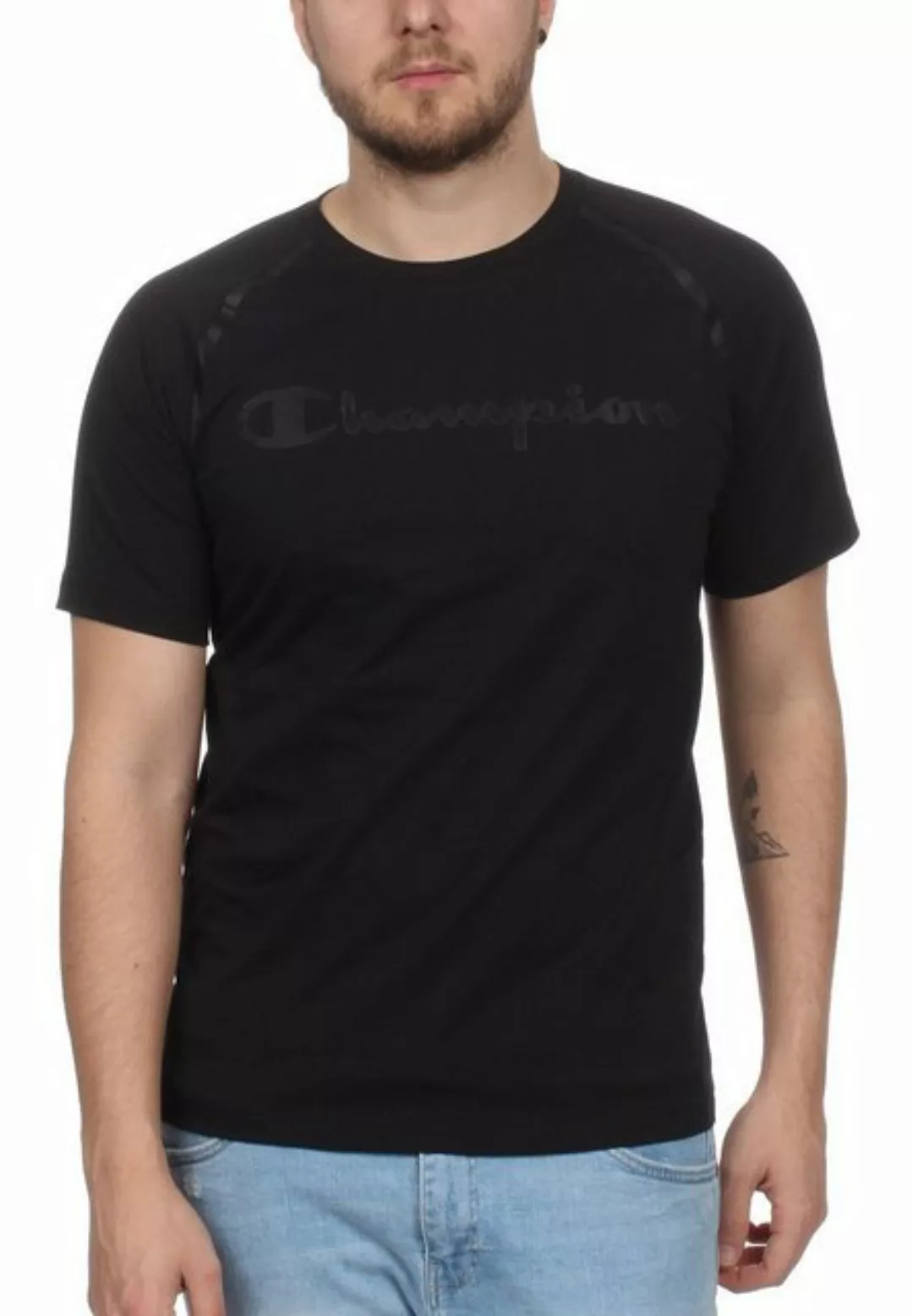 Champion T-Shirt Champion T-Shirt Herren 213197 S19 KK001 NBK Schwarz günstig online kaufen