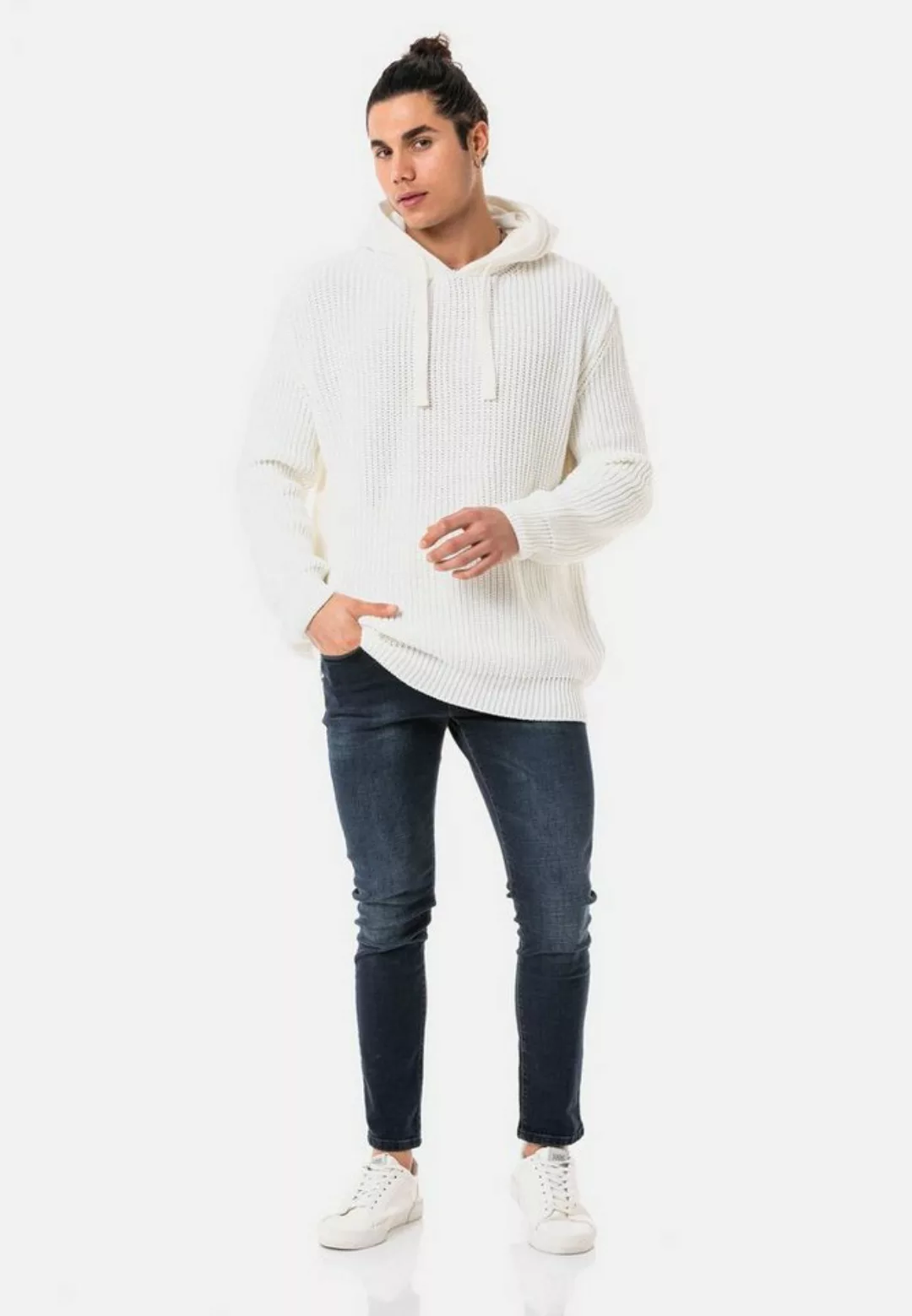 RedBridge Kapuzensweatshirt "Long Beach", locker geschnittener Strickpulli günstig online kaufen