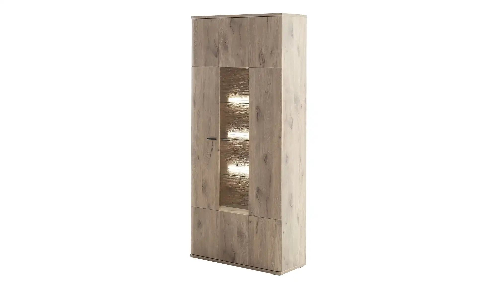 uno Kombi-Vitrine  Prato ¦ holzfarben ¦ Maße (cm): B: 90 H: 199 T: 37.0 Sch günstig online kaufen