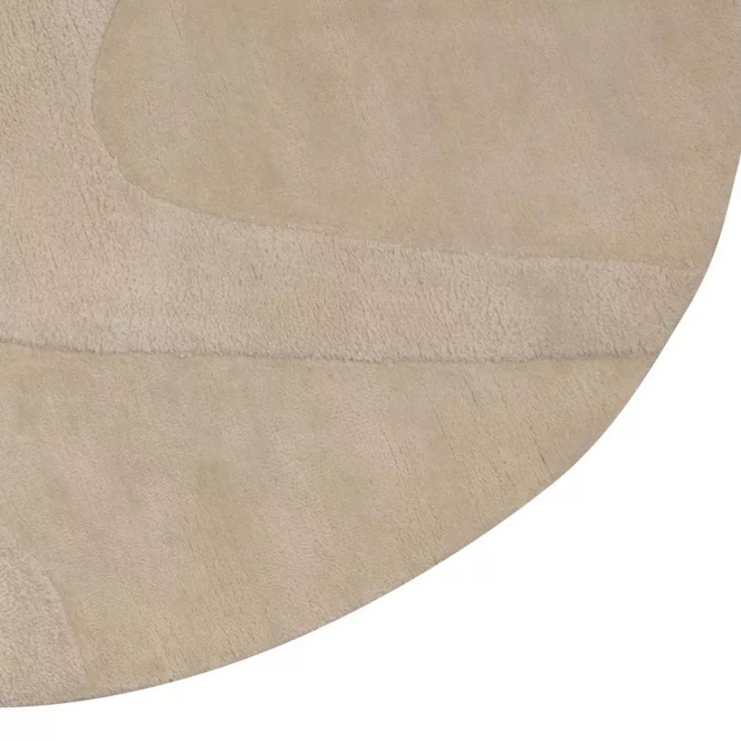 Teppich organische Form in Cremeweiß Skandi Design günstig online kaufen