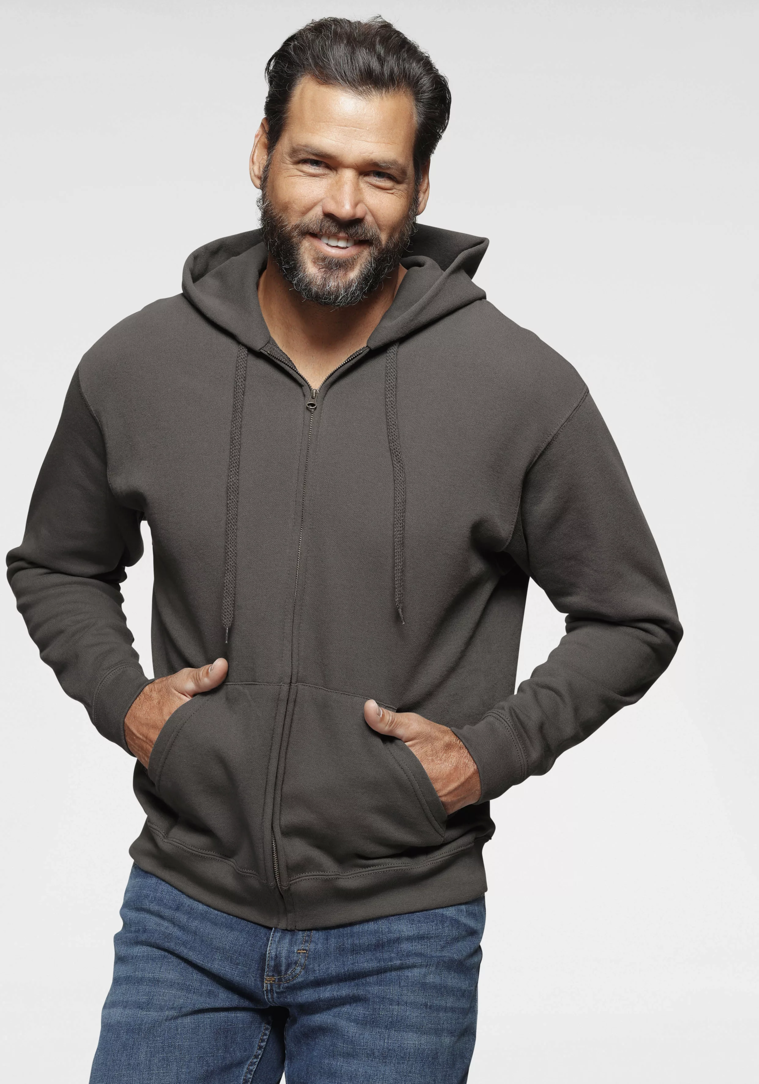 Fruit of the Loom Kapuzensweatjacke, mit Kängurutasche günstig online kaufen