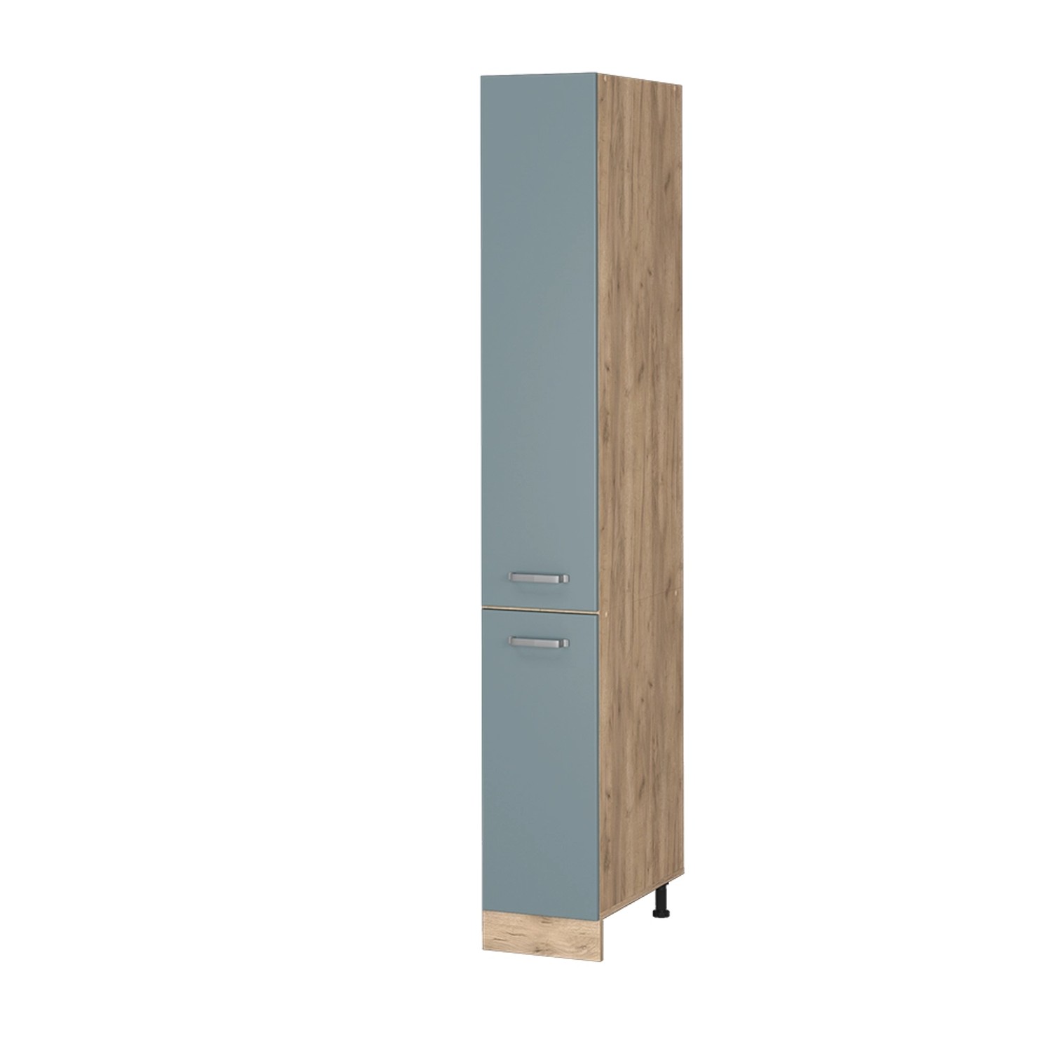 Vicco Hochschrank R-Line, Blau-Grau/Goldkraft Eiche, 30 günstig online kaufen