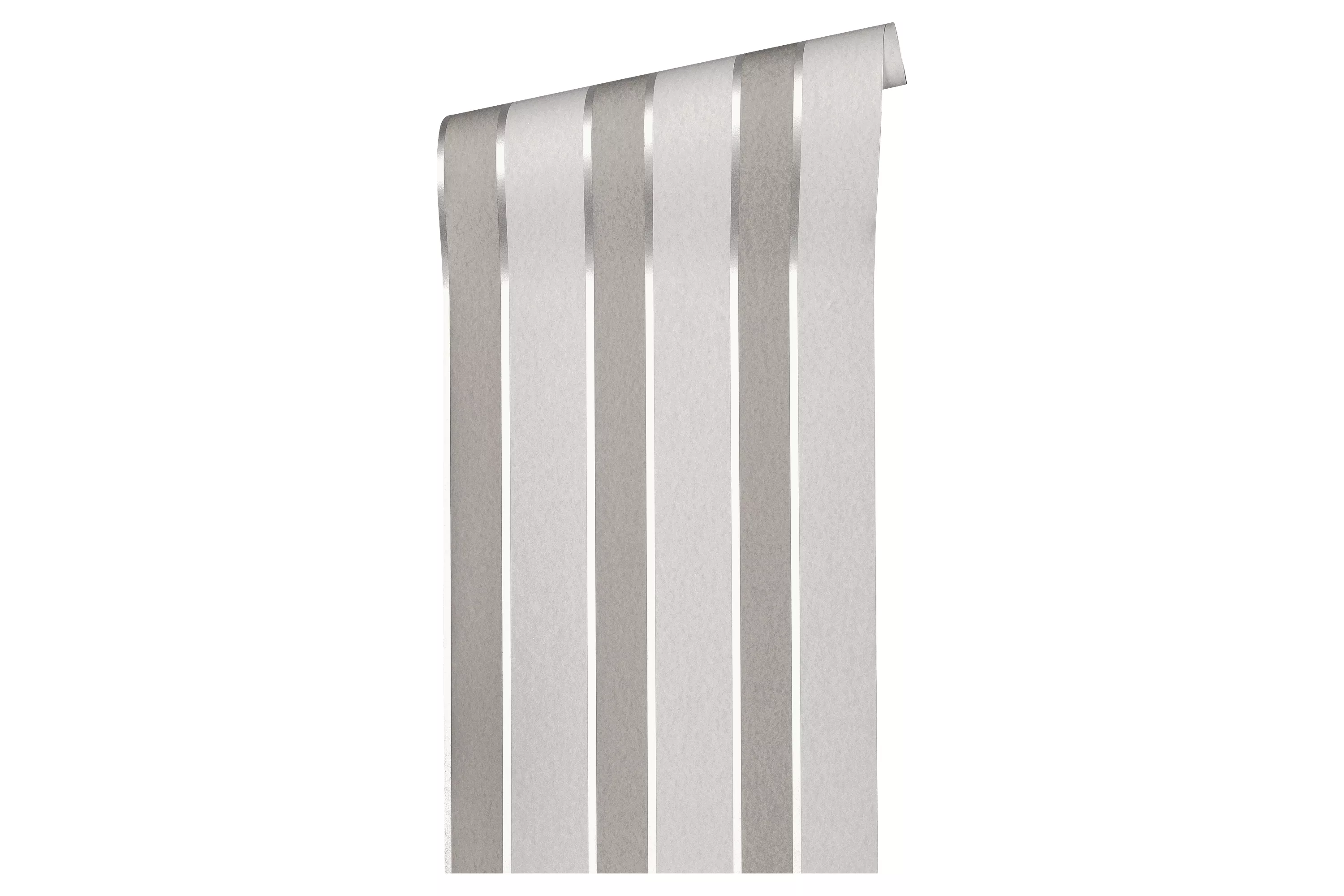 Bricoflor Tapete Weiß Grau Gestreift Klassische Tapete mit Streifen Ideal f günstig online kaufen