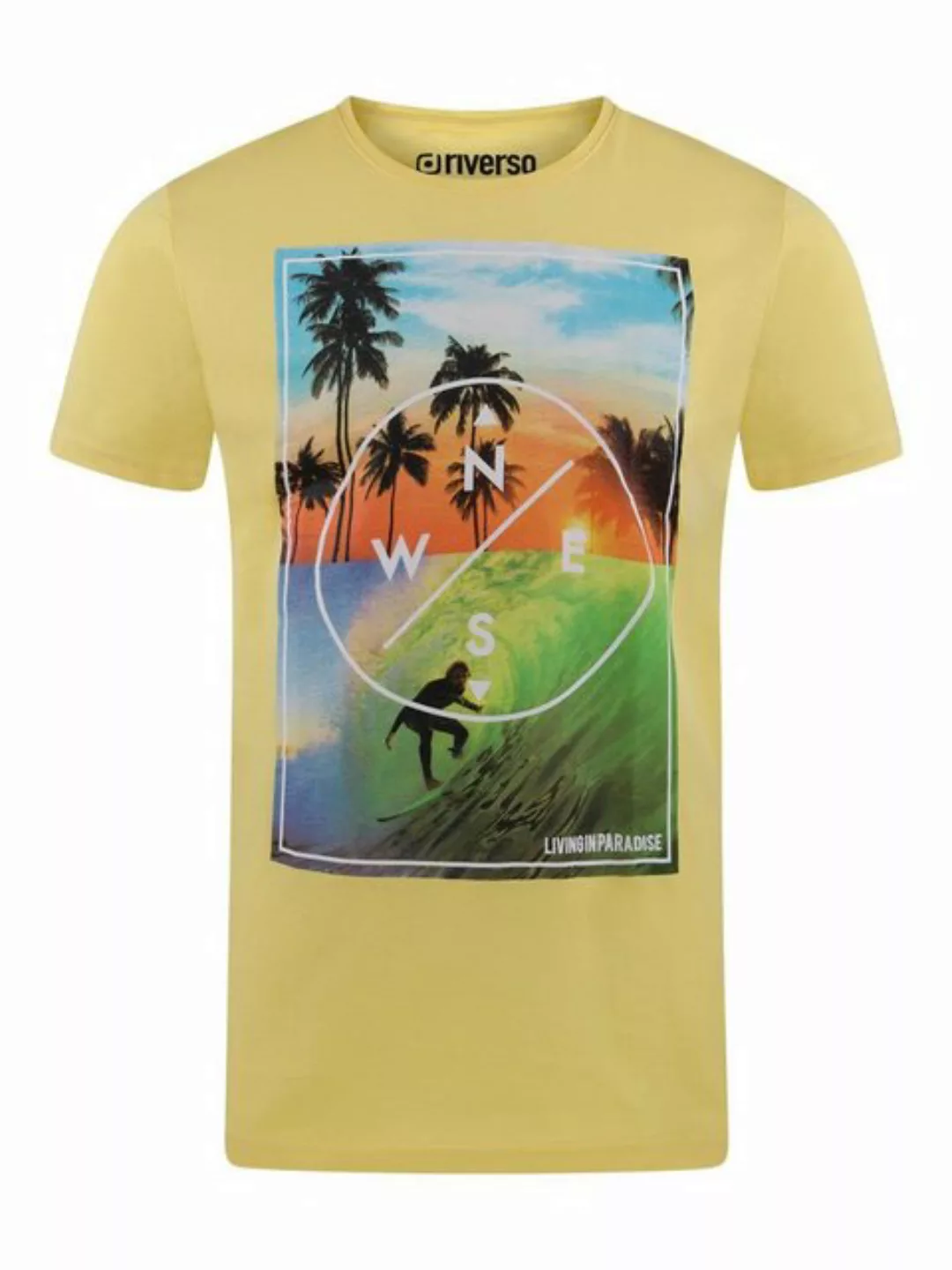 riverso Tshirt Herren Baumwolle Regular Fit RIVLukas günstig online kaufen